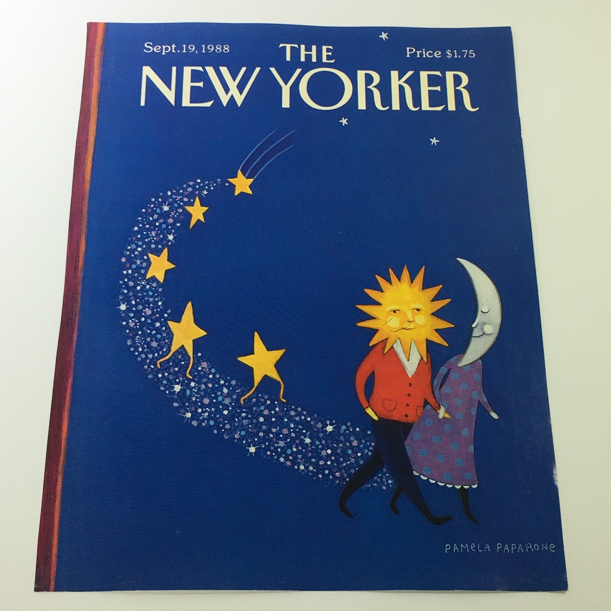 COVER ONLY - The New Yorker Magazine September 19 1988 - Pamela Paparone