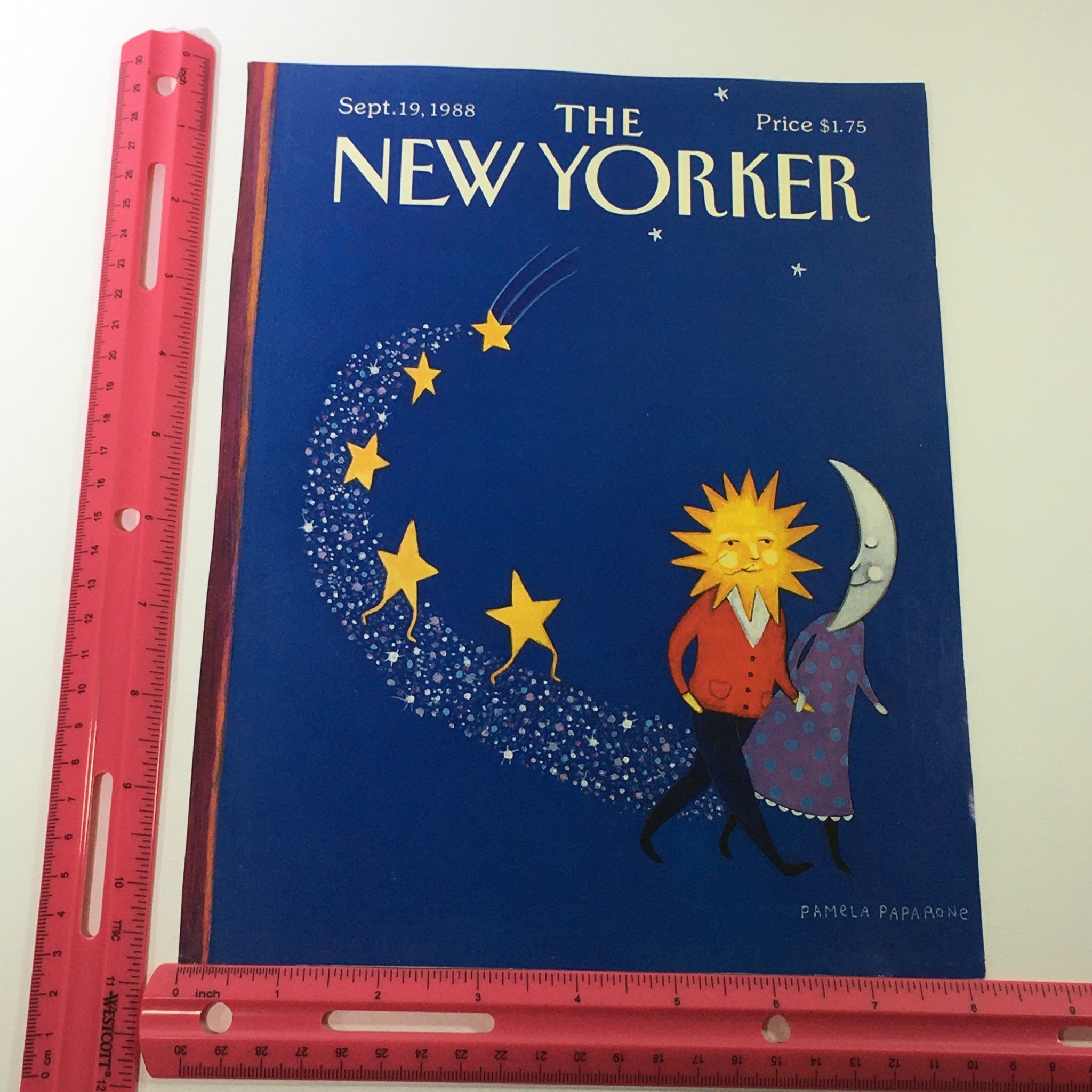 COVER ONLY - The New Yorker Magazine September 19 1988 - Pamela Paparone