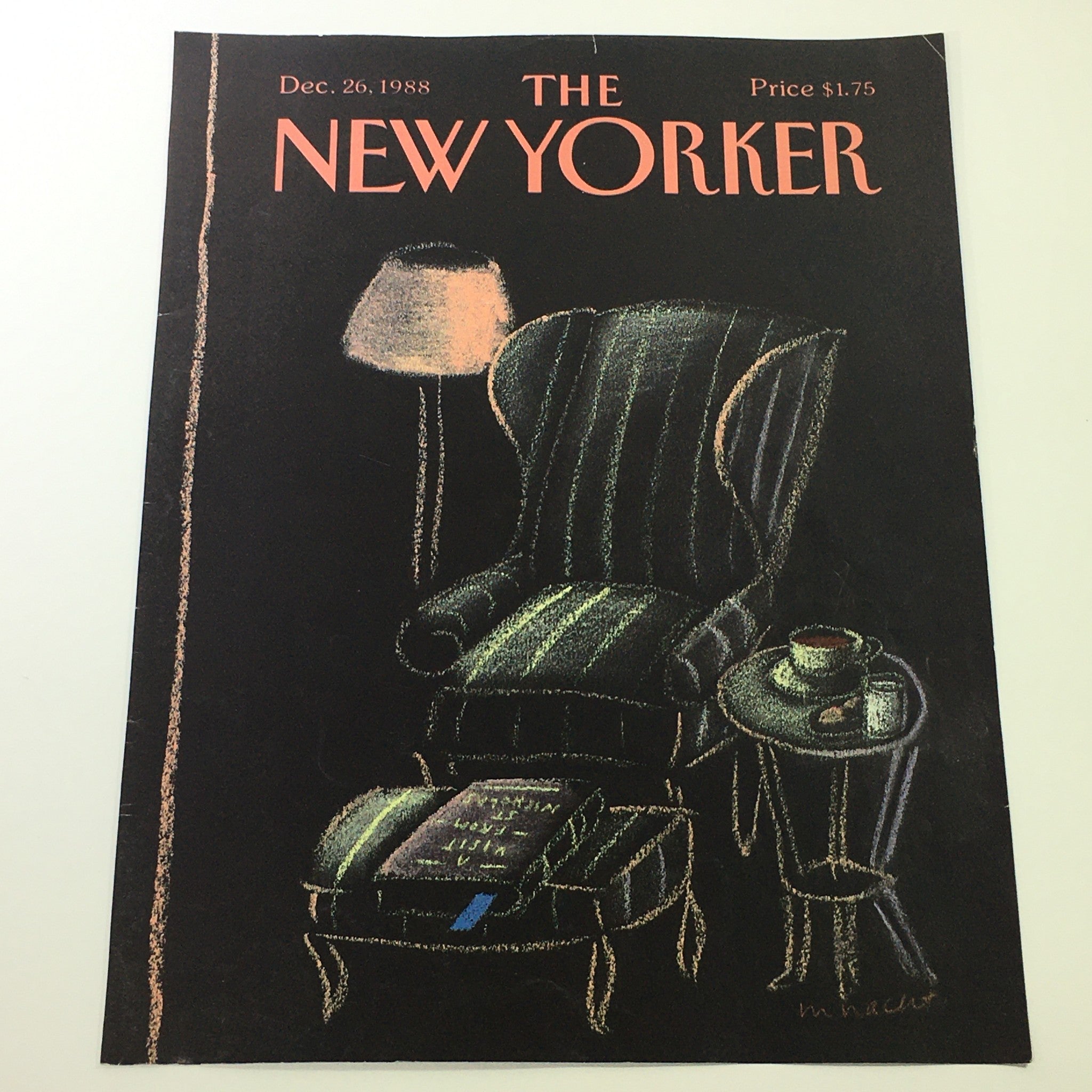 COVER ONLY - The New Yorker Magazine December 26 1988 - Merle Nacht