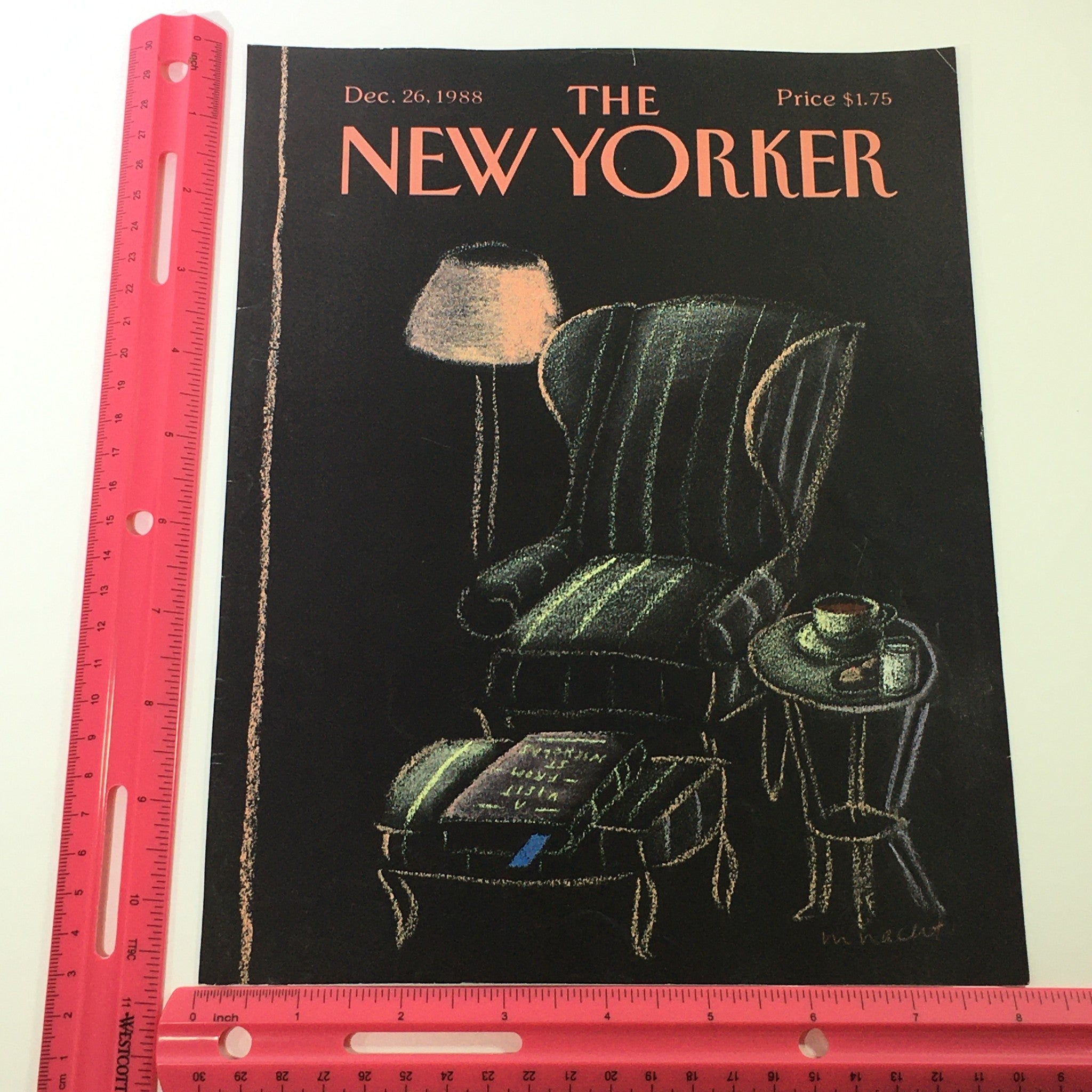 COVER ONLY - The New Yorker Magazine December 26 1988 - Merle Nacht