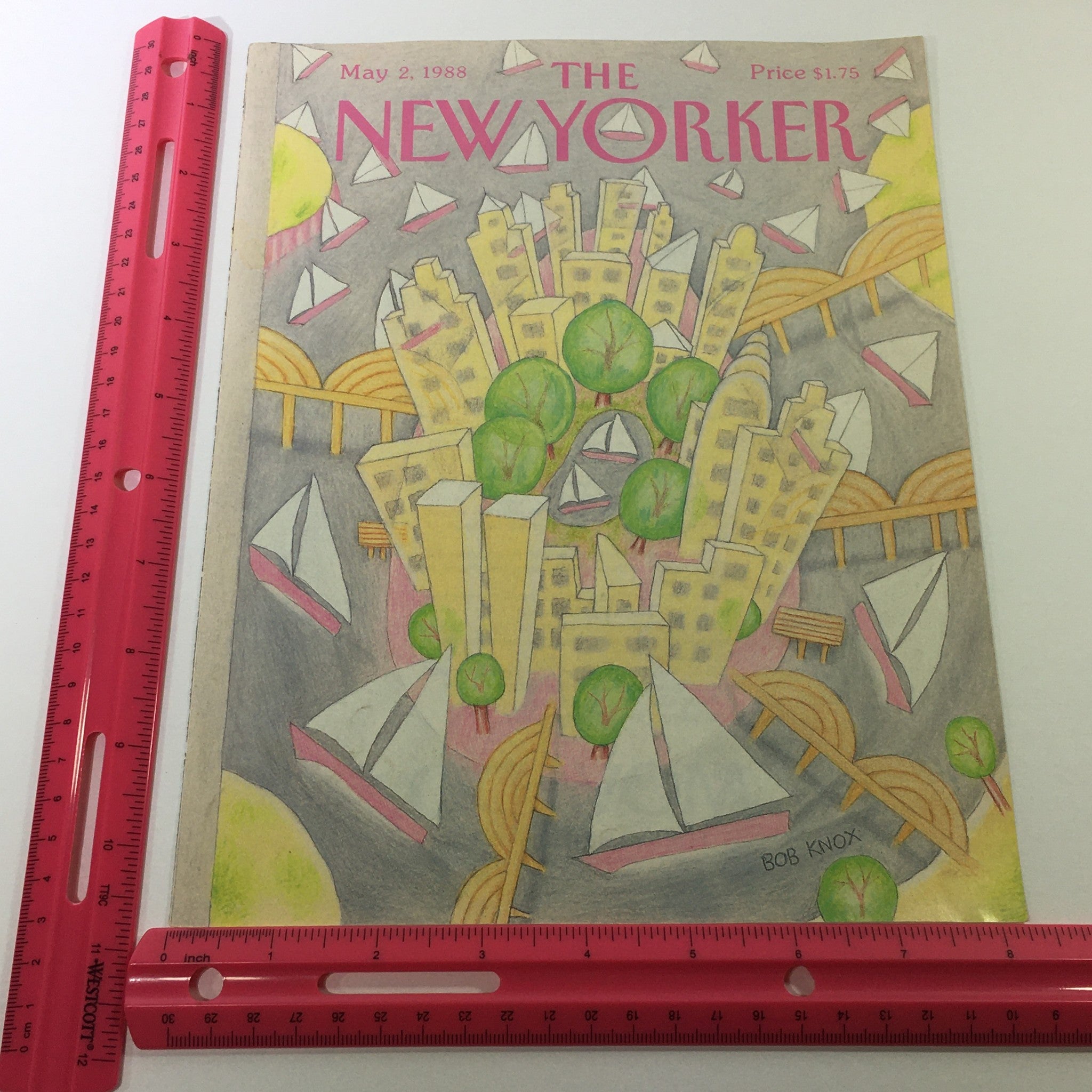 COVER ONLY - The New Yorker Magazine May 2 1988 - Bob Knox