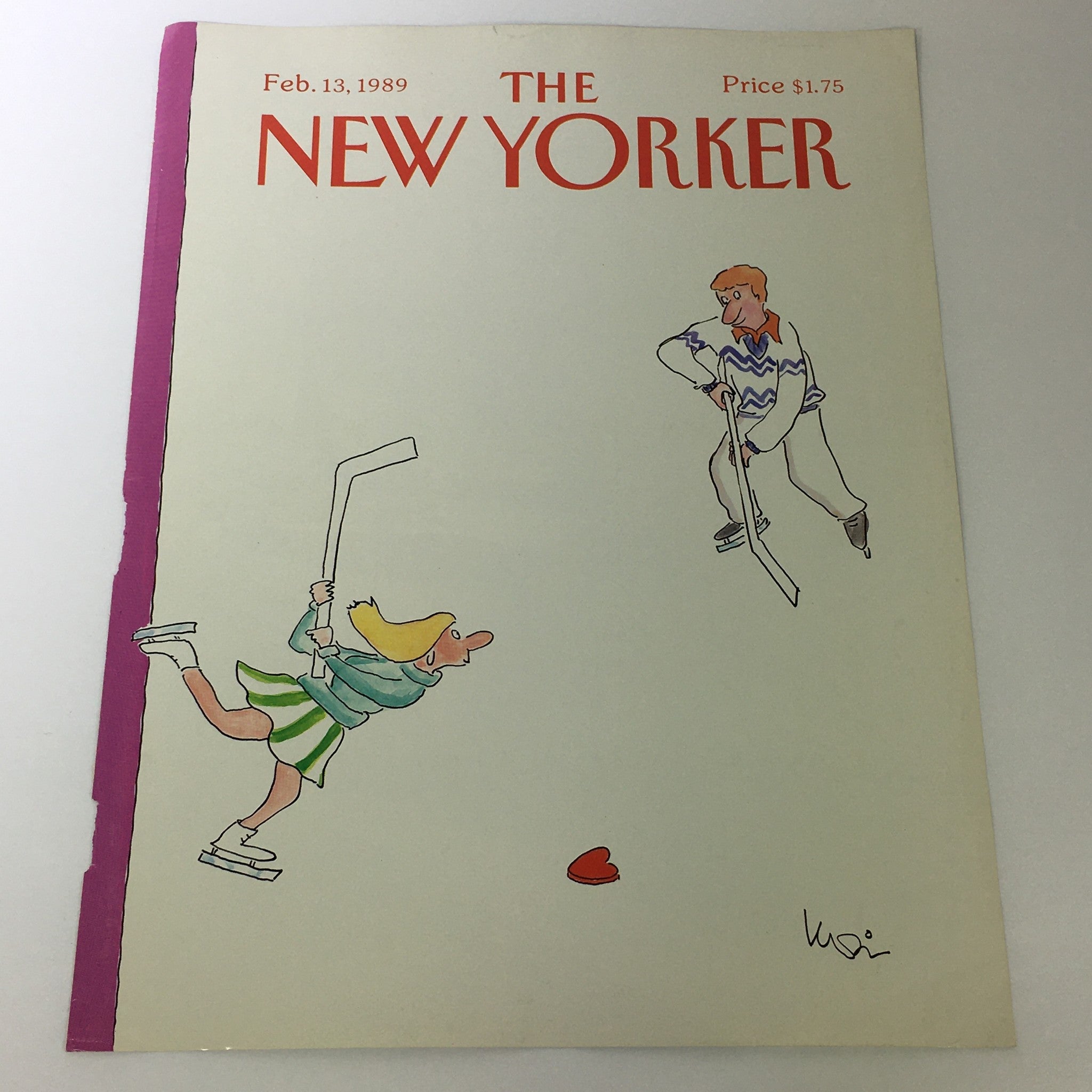 COVER ONLY - The New Yorker Magazine February 13 1989 - Arnie Levin