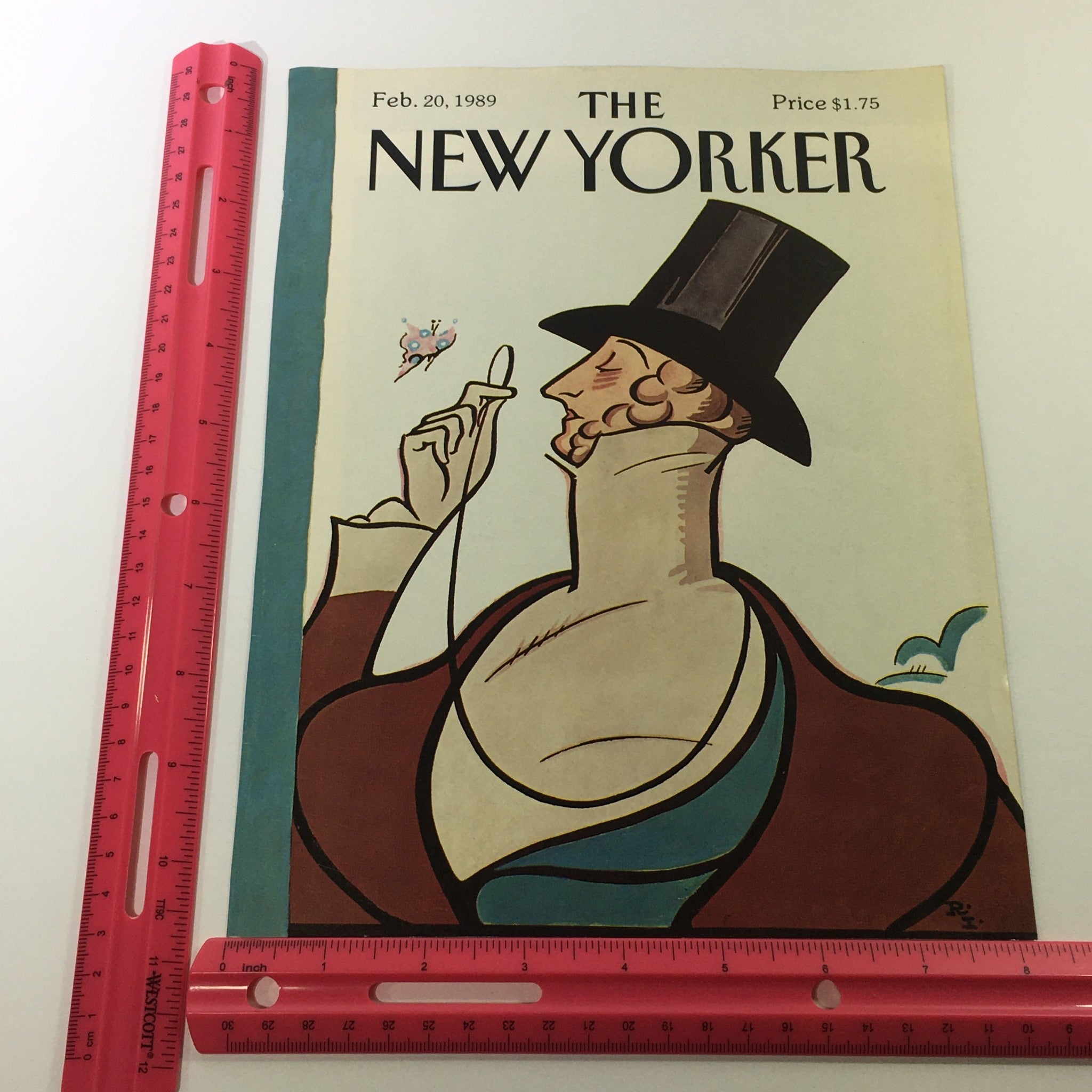 COVER ONLY - The New Yorker Magazine February 20 1989 - Rea Irving