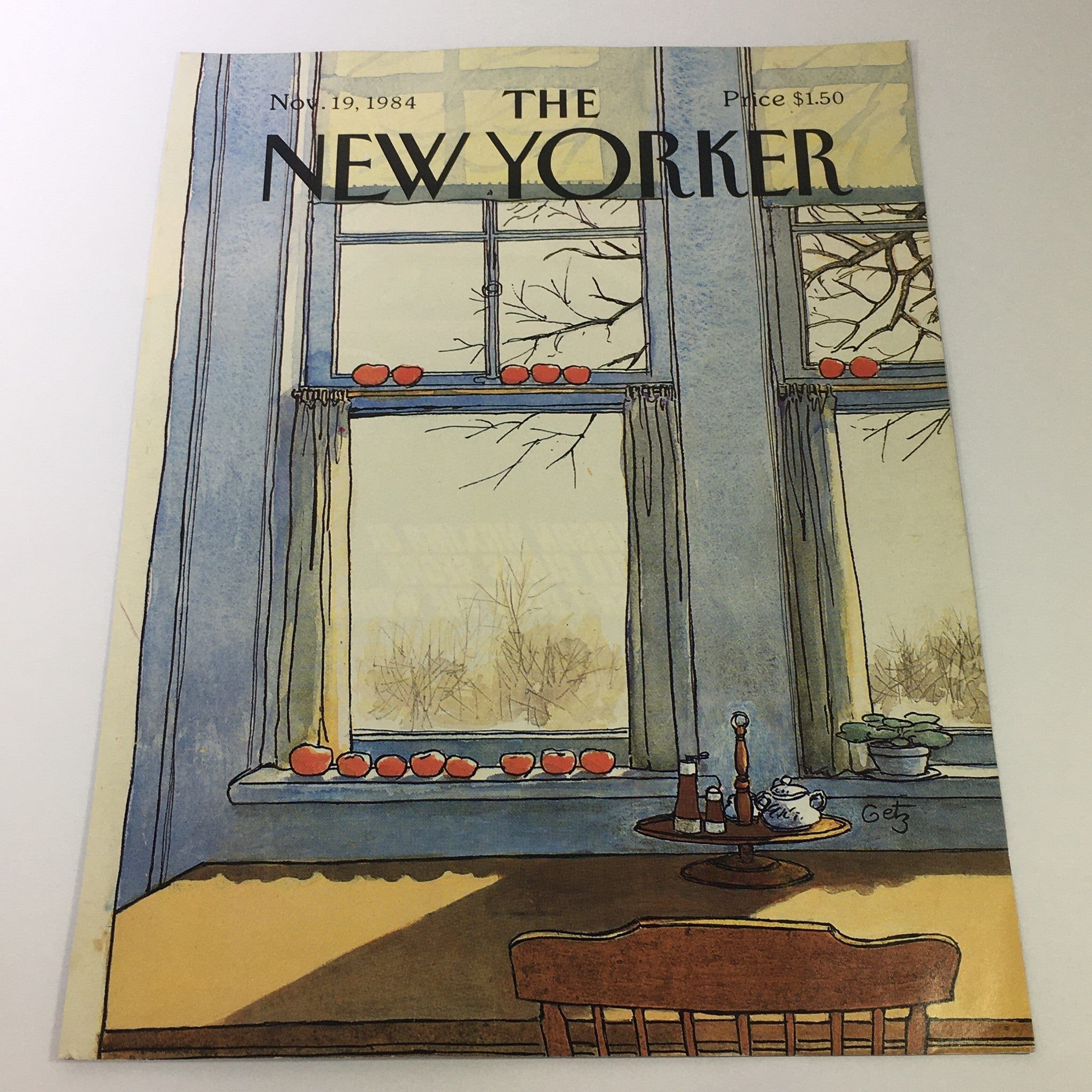 COVER ONLY - The New Yorker Magazine November 19 1984 - Arthur Getz