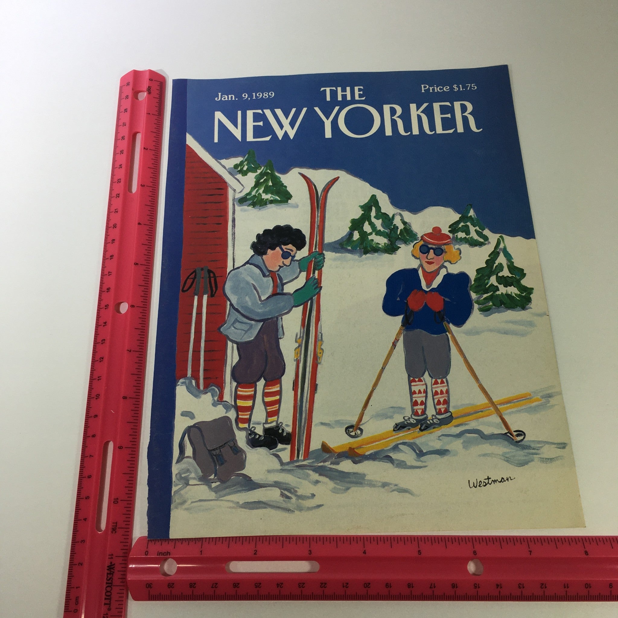 COVER ONLY - The New Yorker Magazine January 9 1989 - Barbara Westman