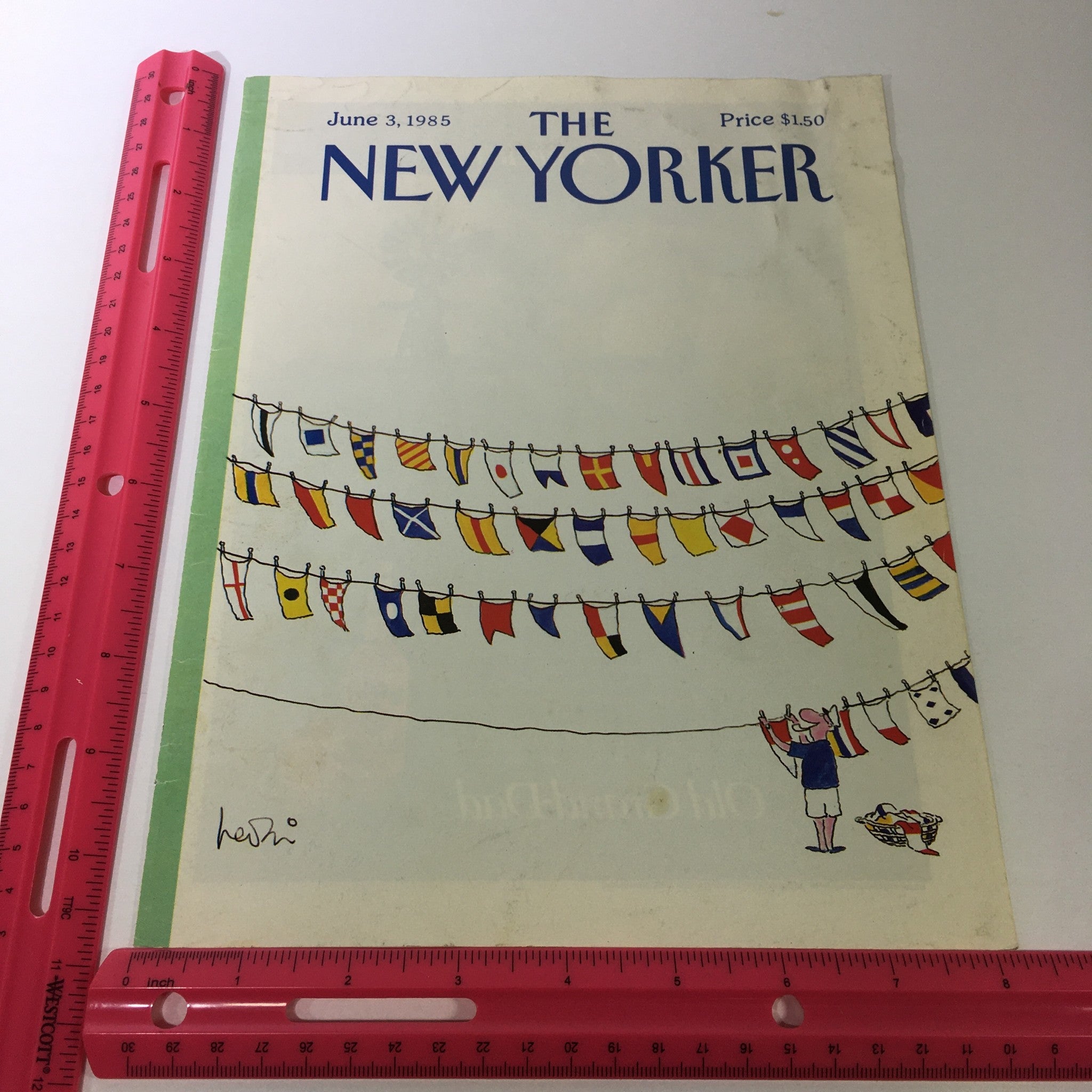 COVER ONLY - The New Yorker Magazine June 3 1985 - Heidi Gonnel