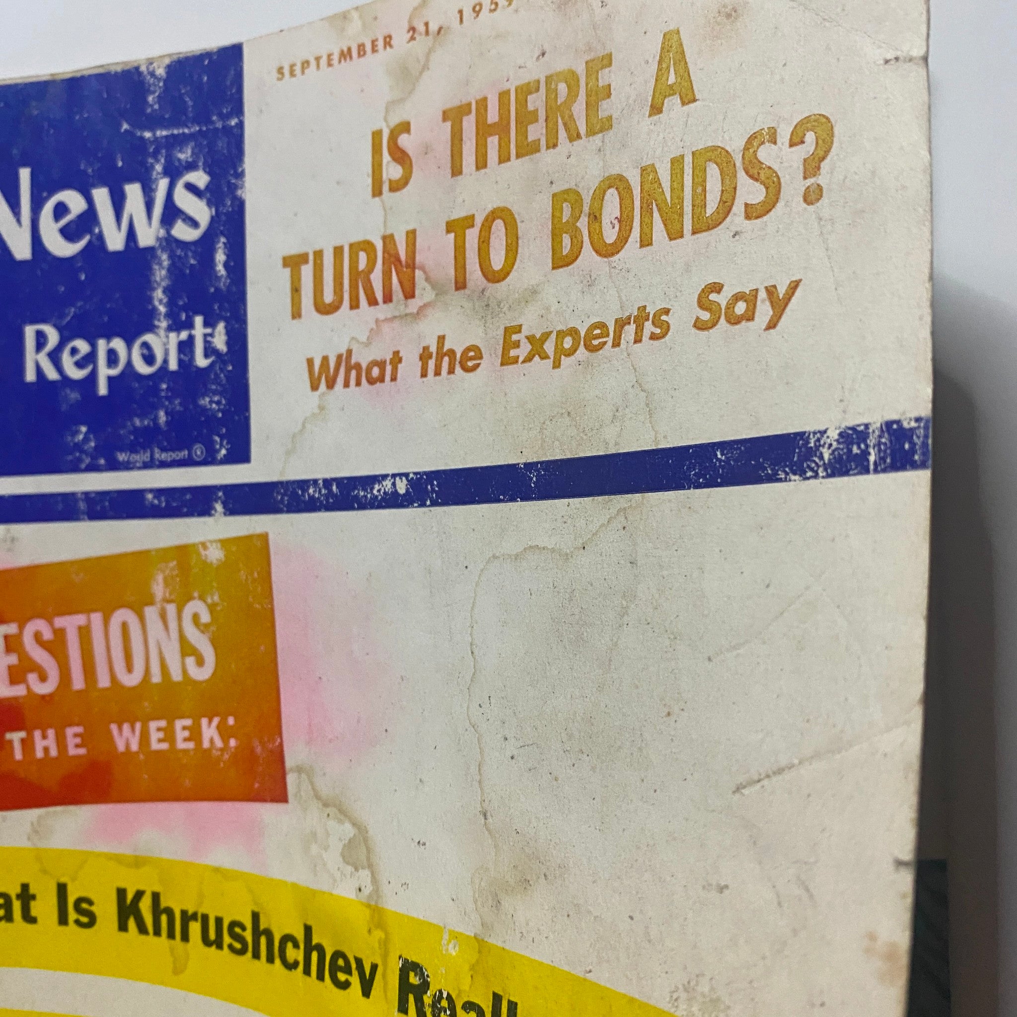 US News & World Report Magazine September 21 1959 Is There A Turn To Bonds?