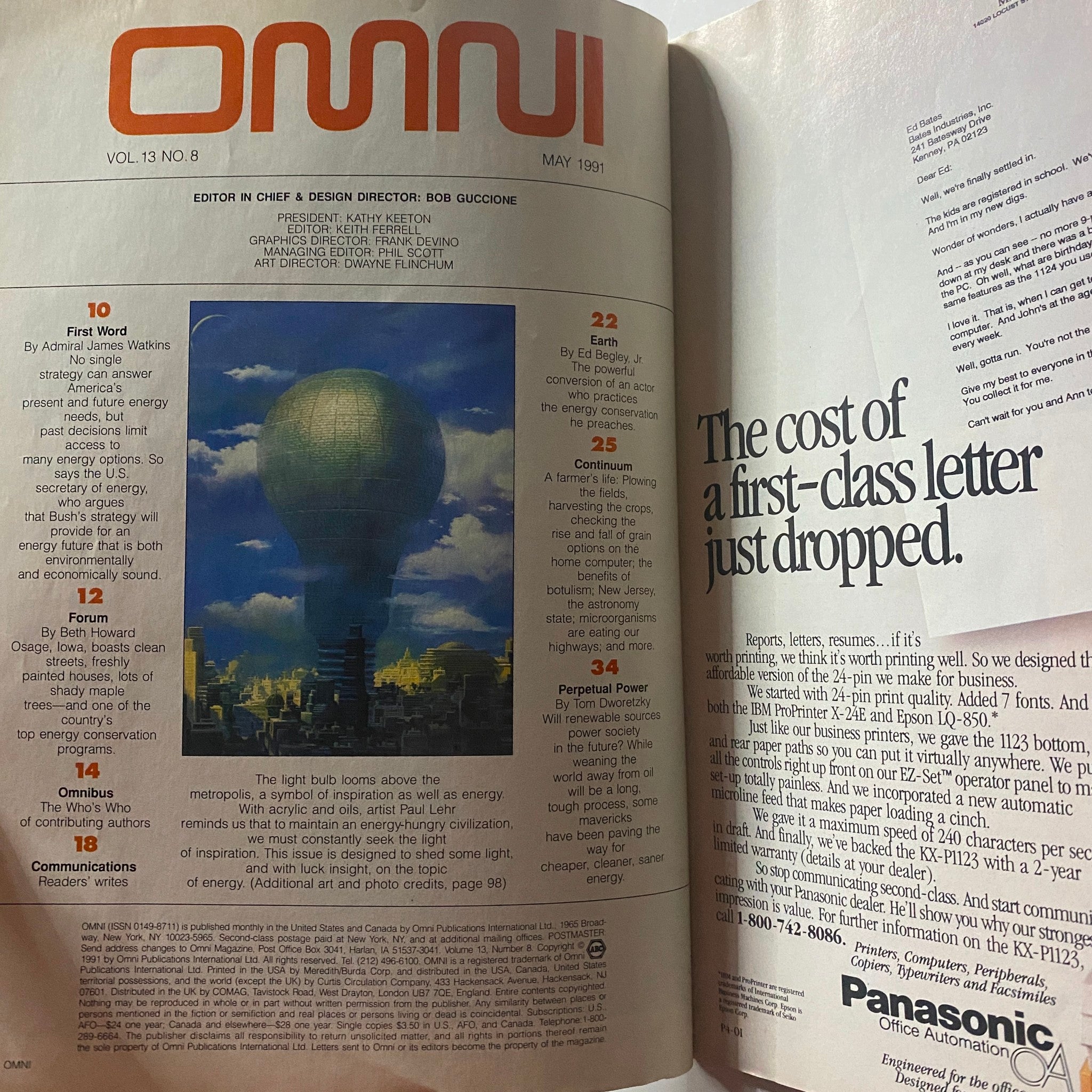 Omni Magazine May 1991 Vernon Mountcastle Stunning New Perceptions of Reality