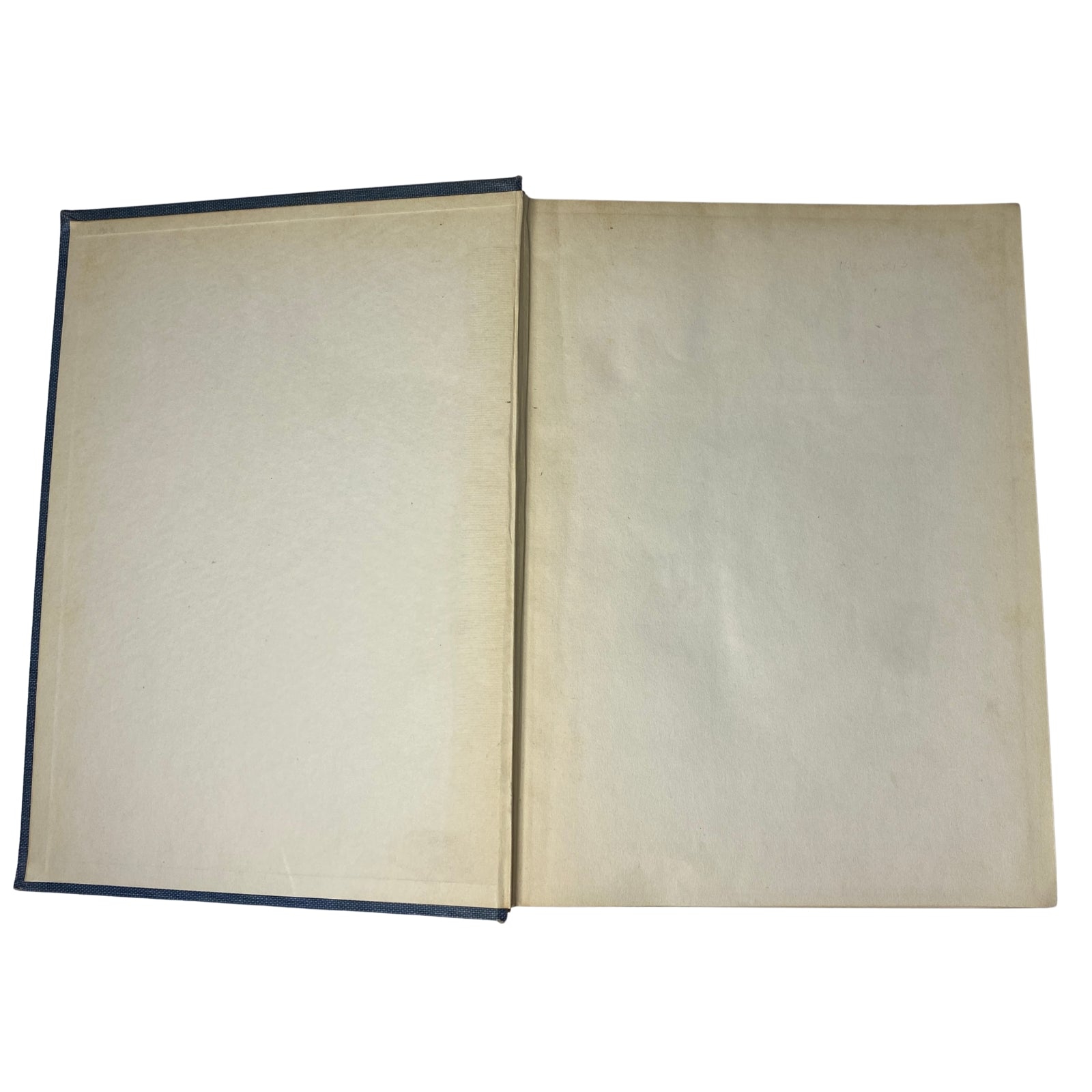 Interior view of the Time Magazine Bound Weekly 1924 January - June Taft Borah King 26 issues, featuring empty pages ready for historical records.