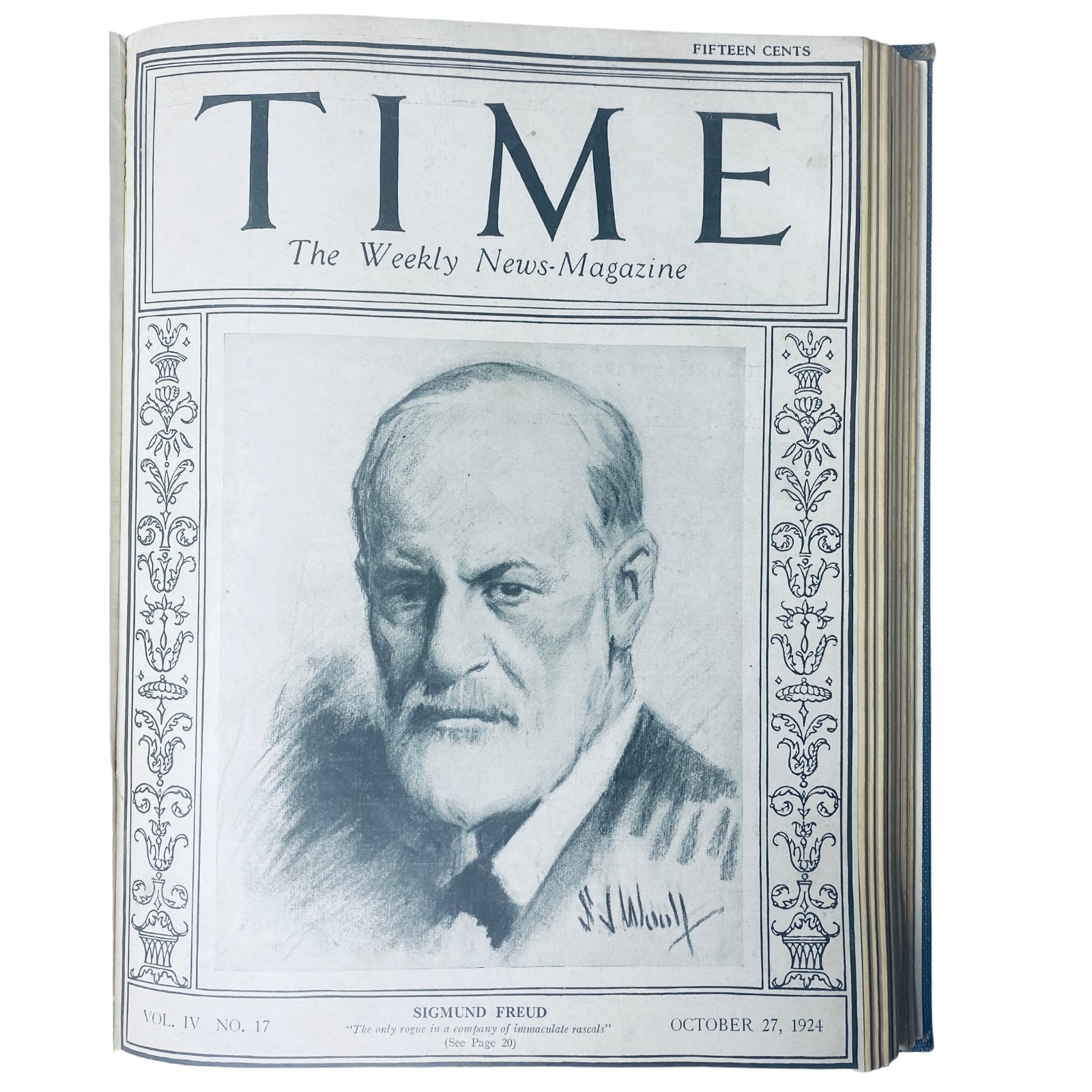 Time Magazine Bound Weekly 1924 July - December  Wu Pei-fu Sigmund Freud