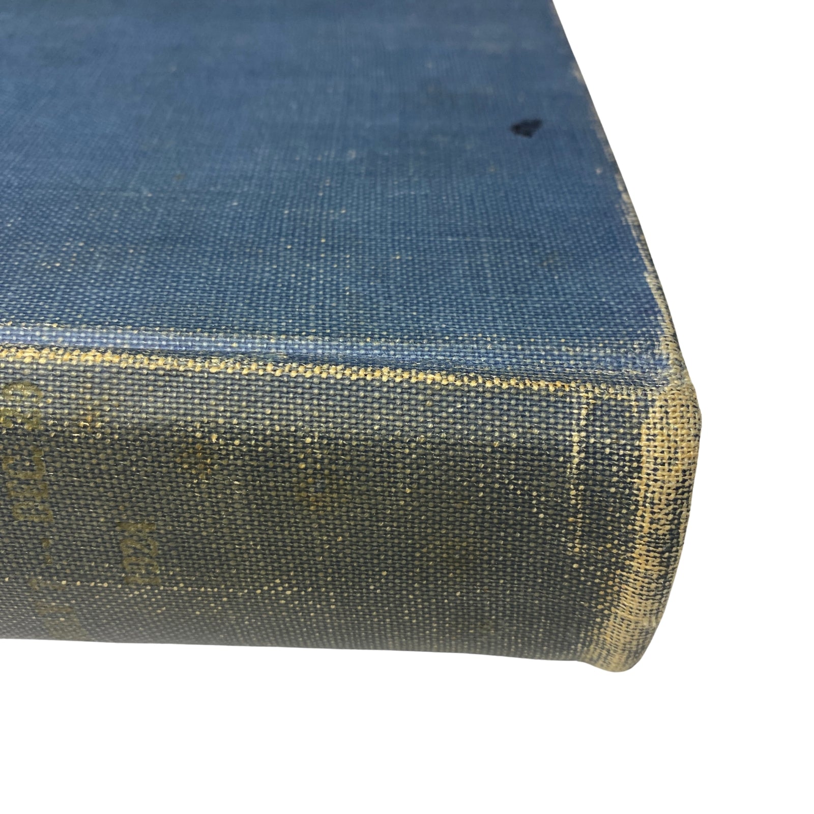 Close-up of the spine of the Time Magazine Bound Weekly 1924 July - December, highlighting its aged texture and signs of usage.