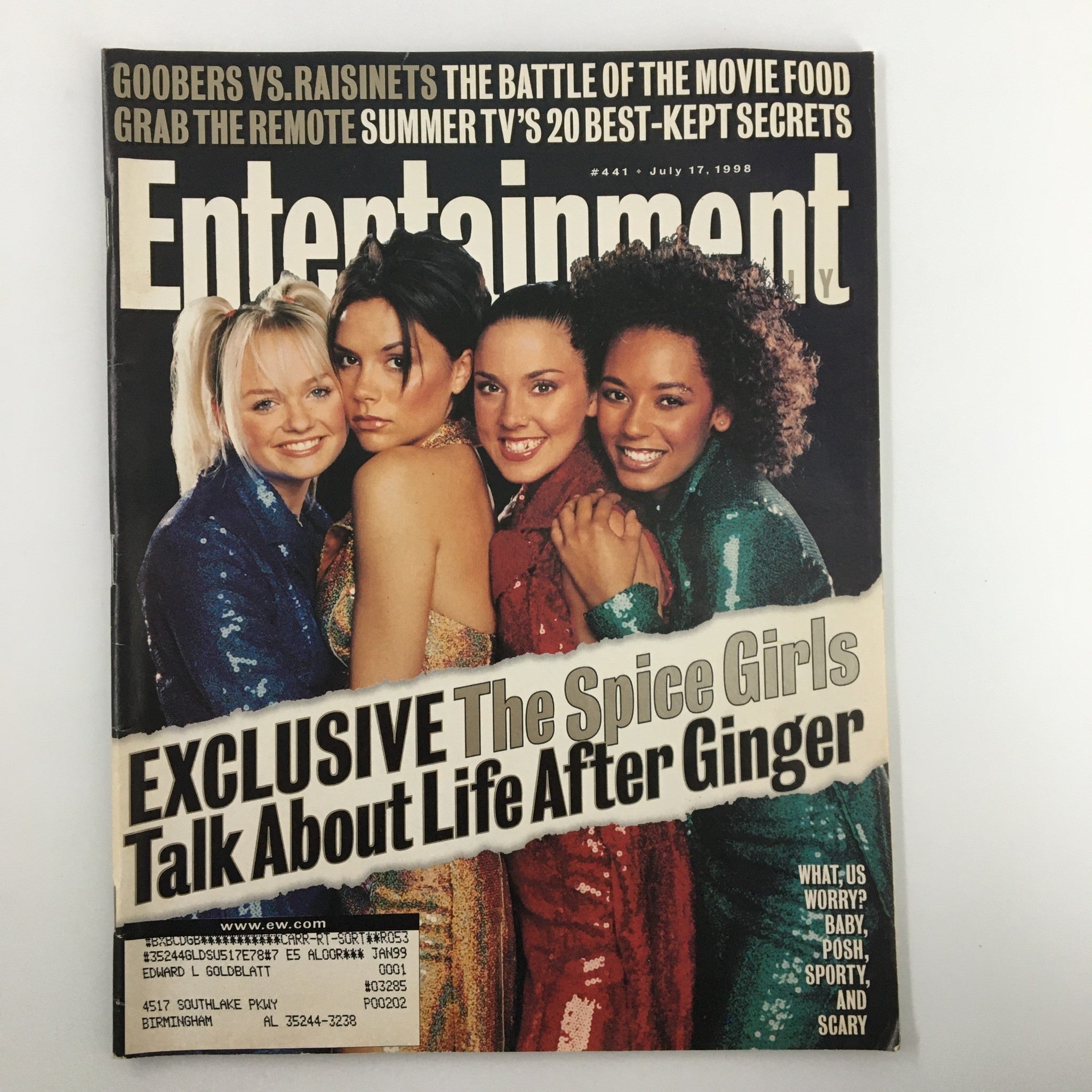 Entertainment Magazine July 17 1998 The Spice Girls Talk About Life After Ginger