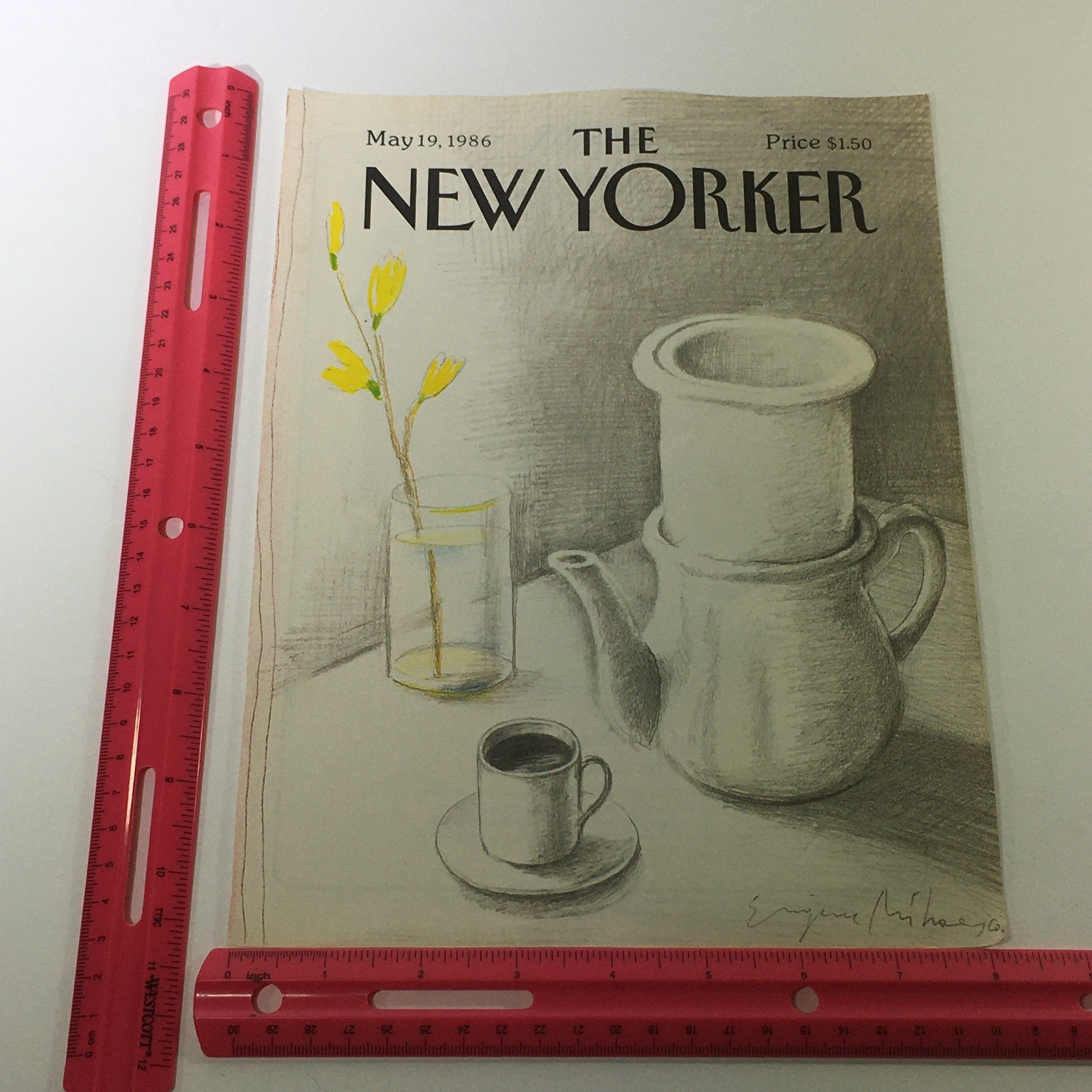 COVER ONLY - The New Yorker Magazine May 19 1986 - Eugene Mihaesco