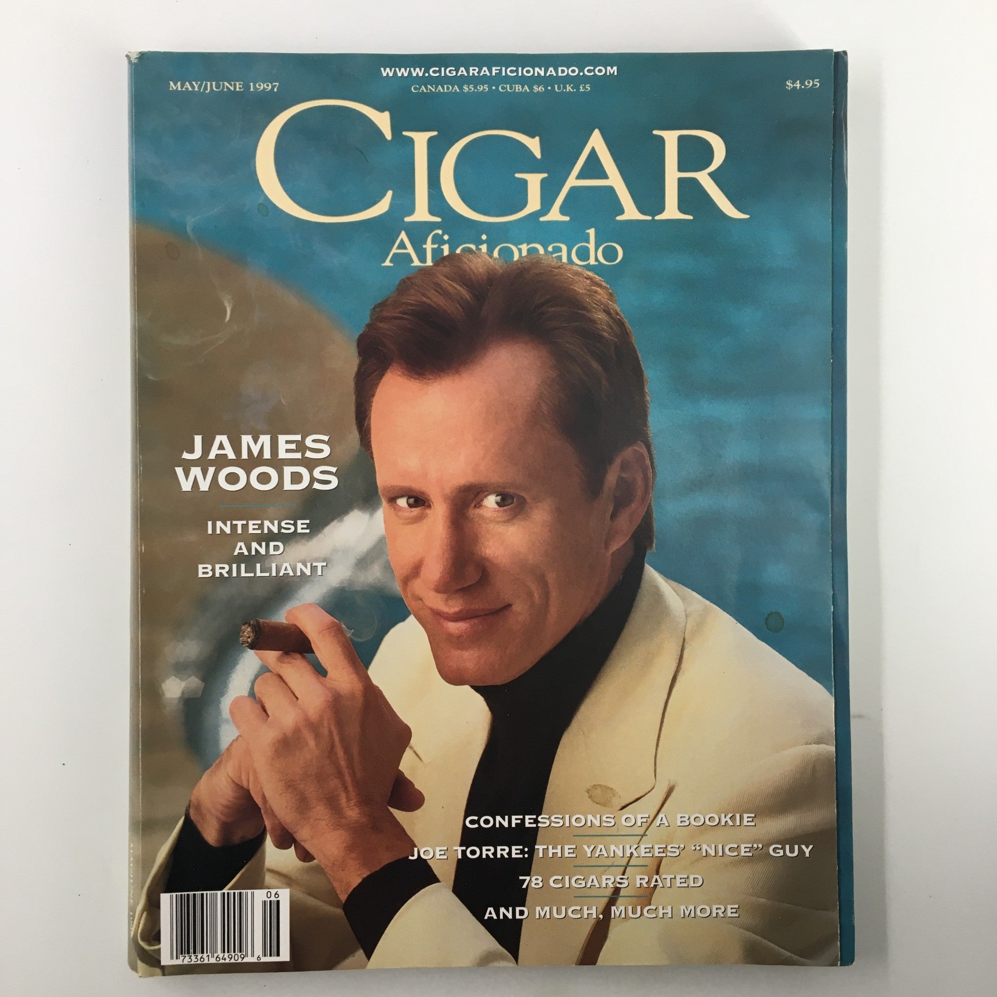 Cigar Aficionado Magazine May 1997 James Woods Intense and Brilliant No Label