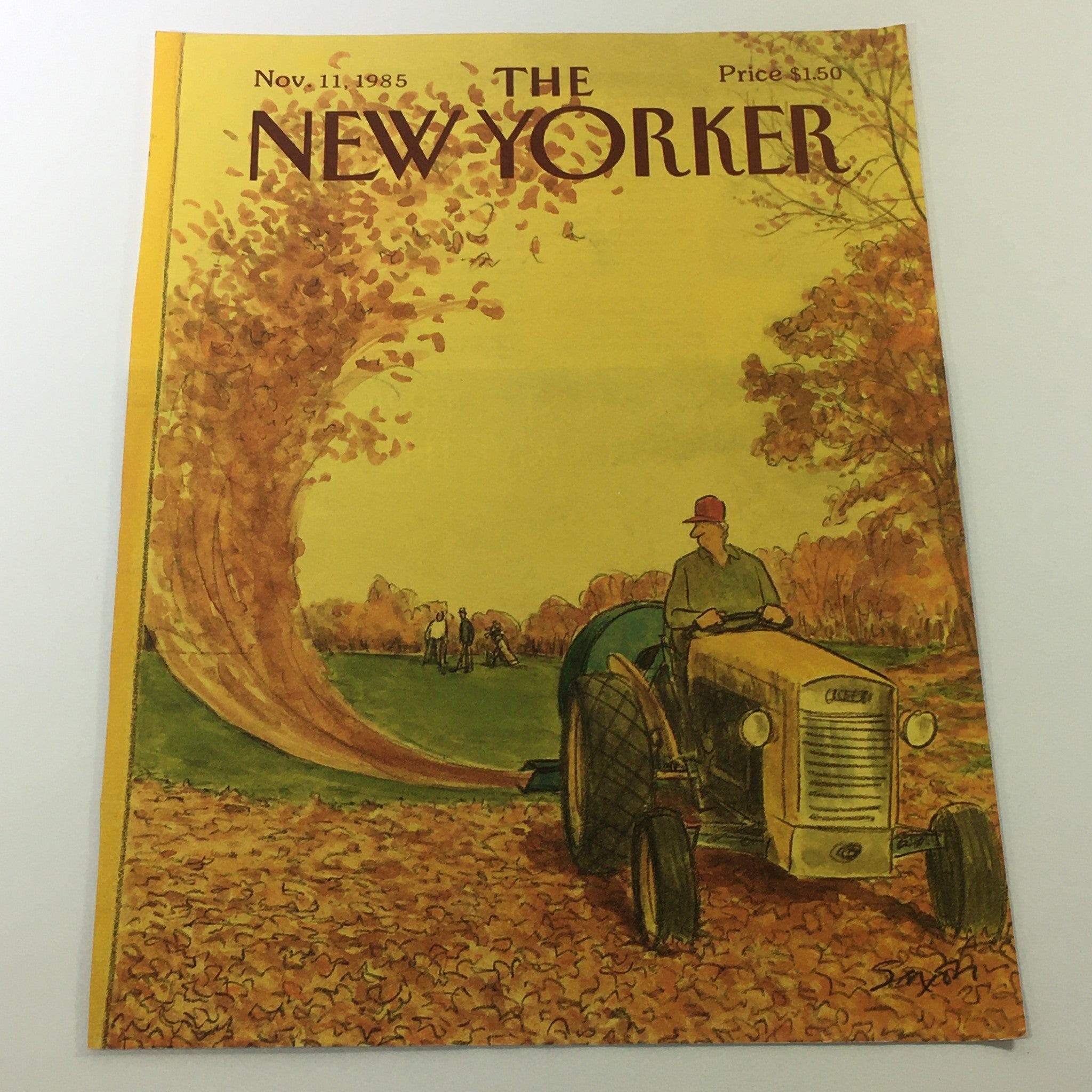 COVER ONLY - The New Yorker Magazine November 11 1985 - Charles Saxon