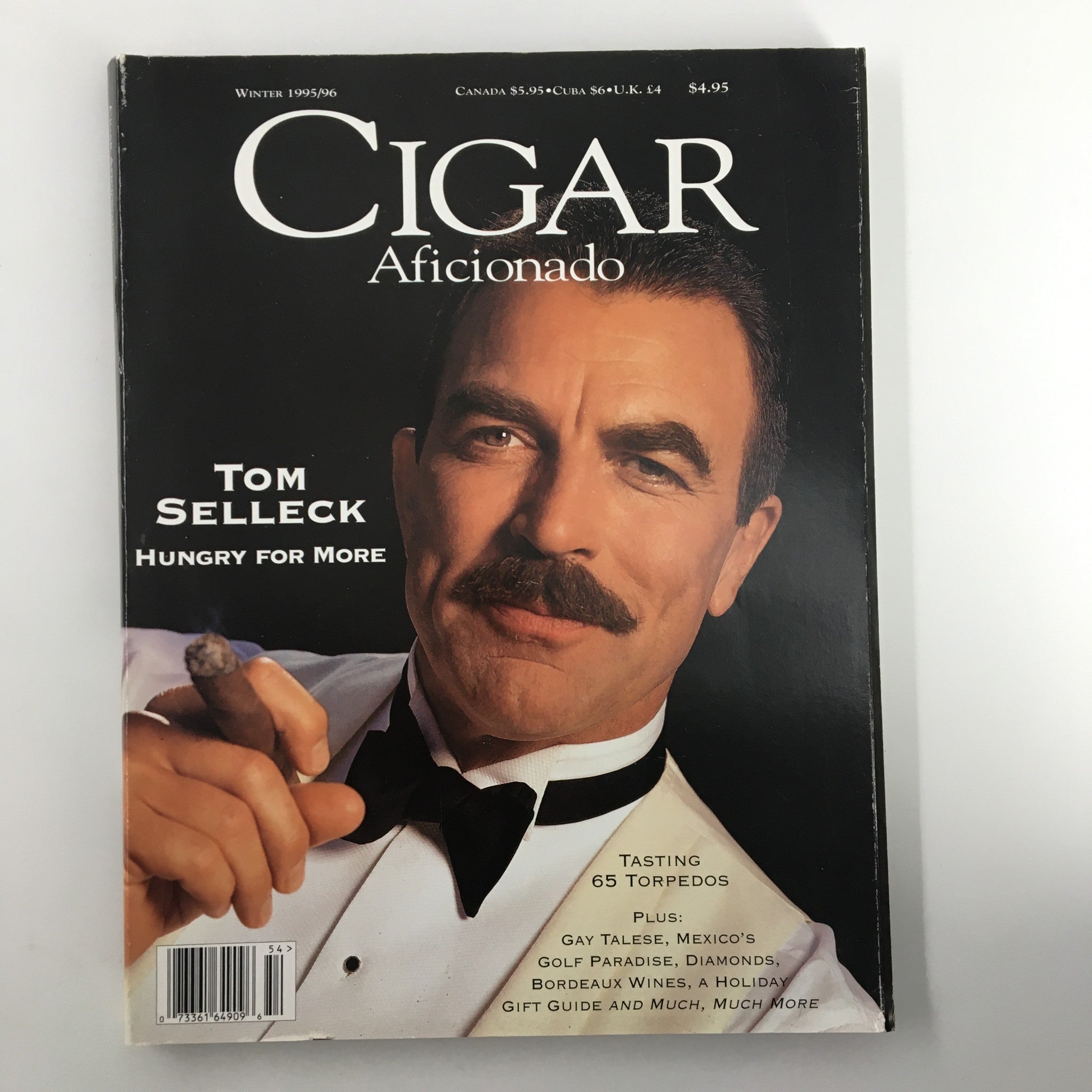 Cigar Afficionado Magazine Winter 1995-1996 Tom Selleck Hungry for More No Label