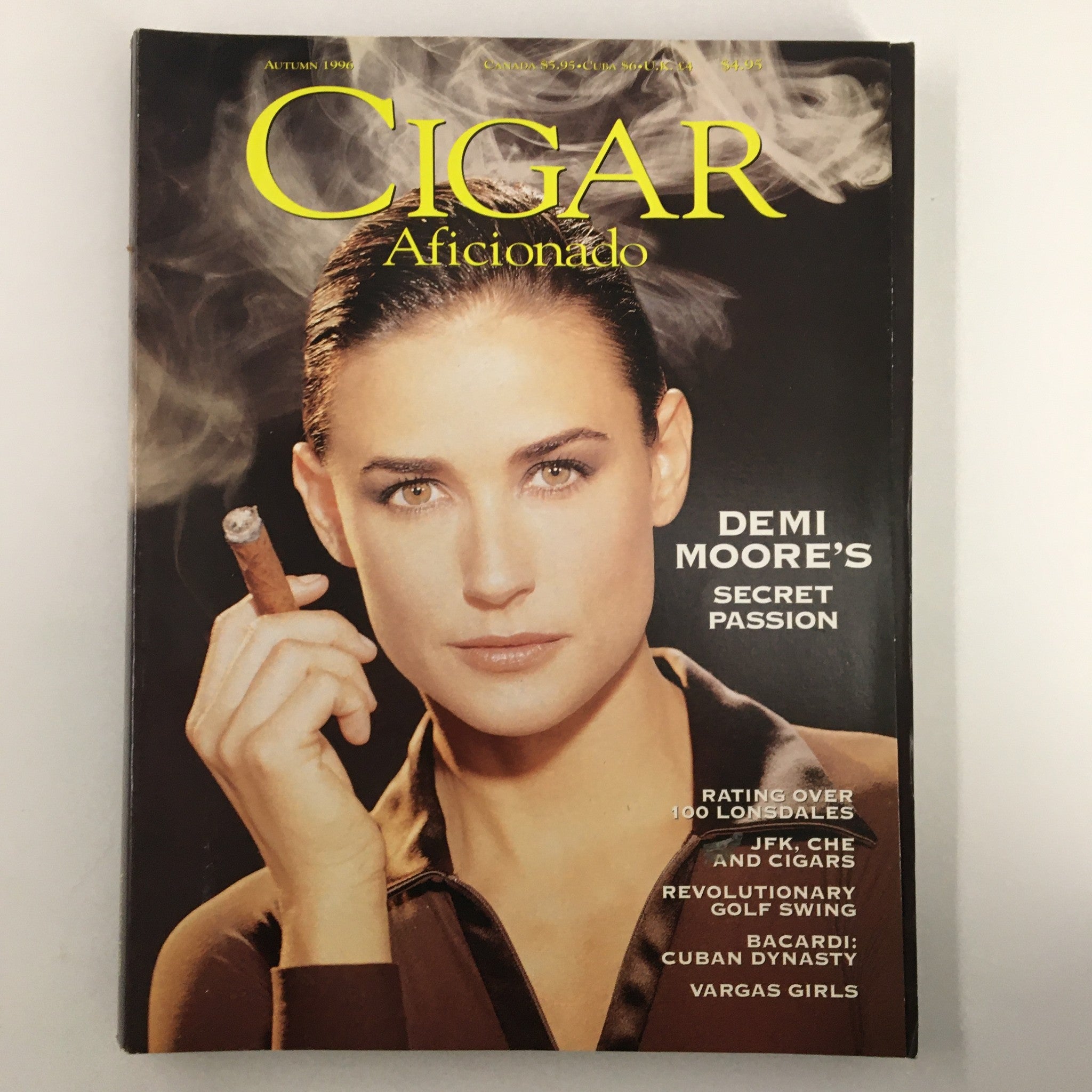 Cigar Afficionado Magazine Autumn 1996 Demi Moore Secret Passion No Label