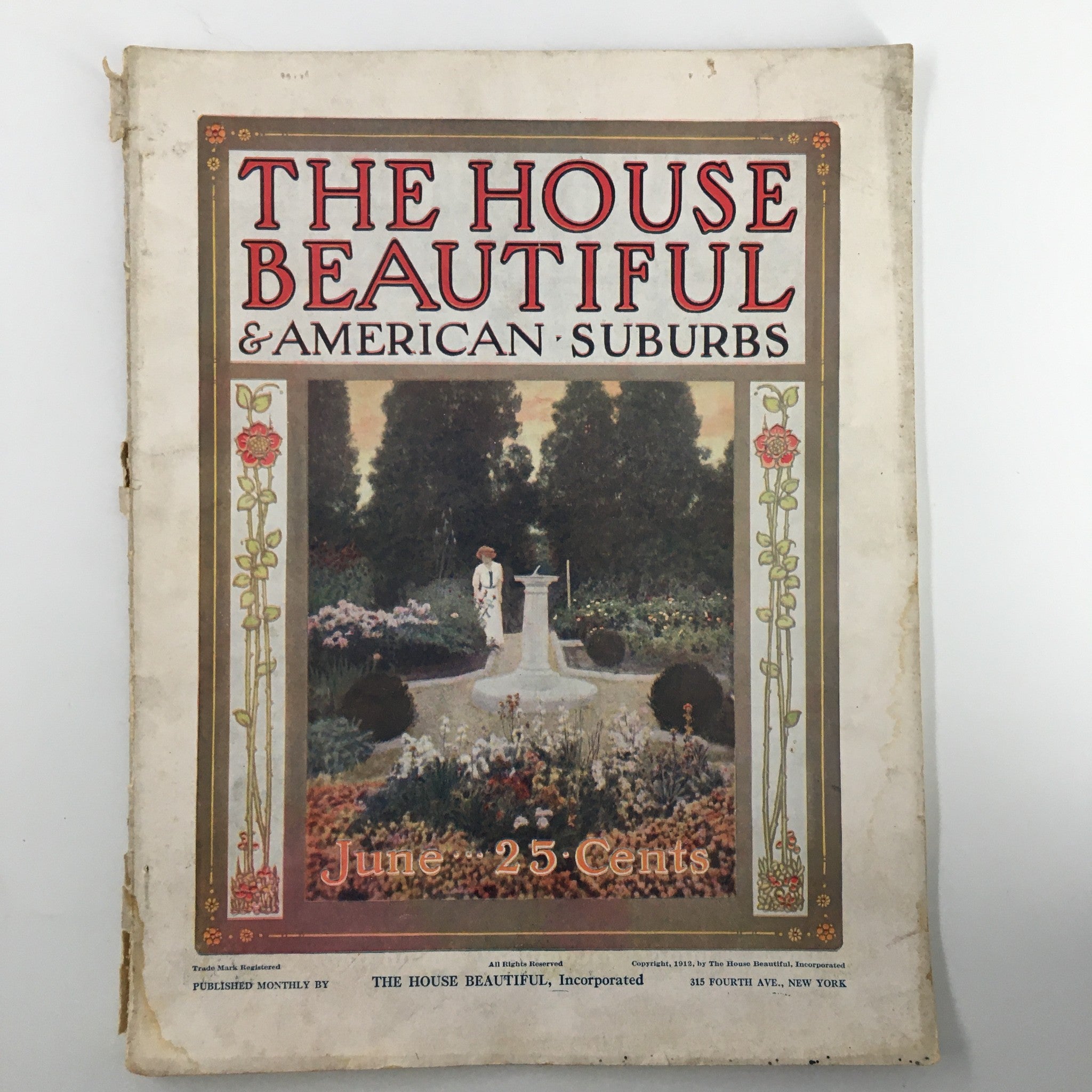 VTG The House Beautiful Magazine June 1912 The Shopping Guide No Label