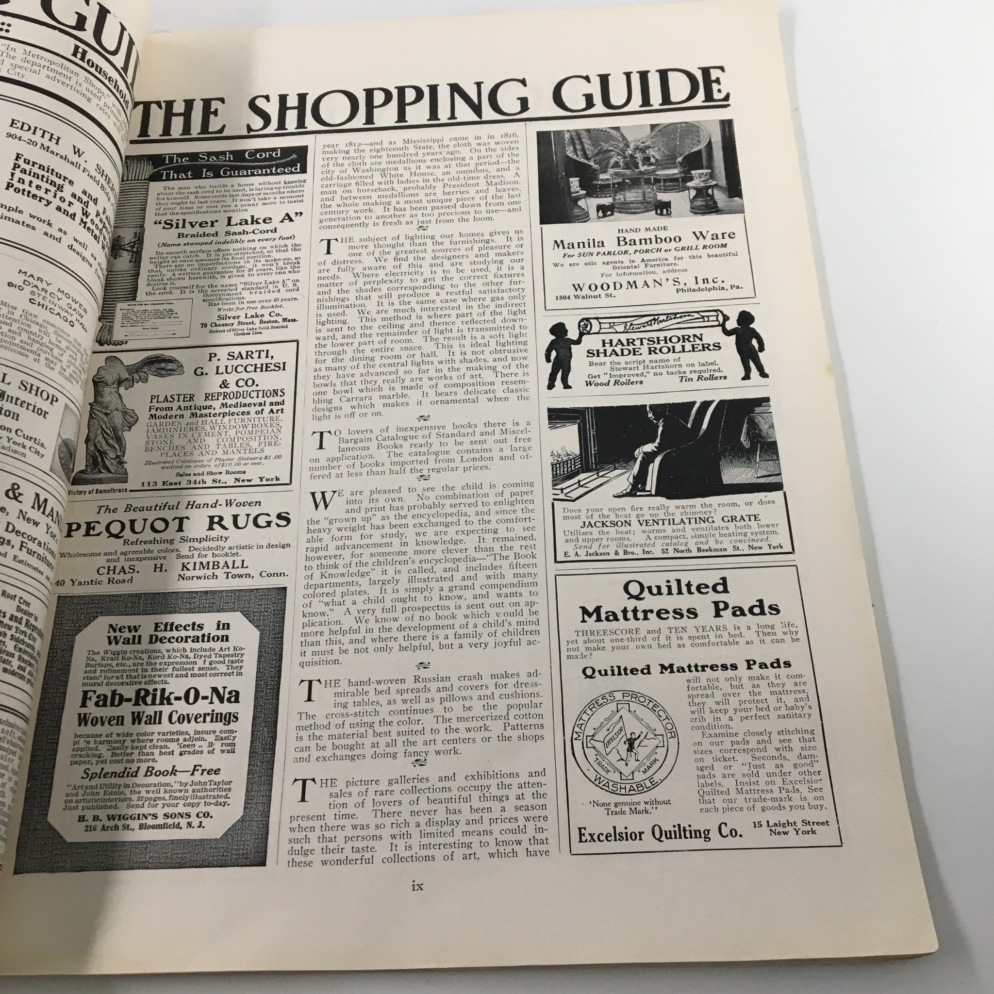 VTG The House Beautiful Magazine June 1912 The Shopping Guide No Label