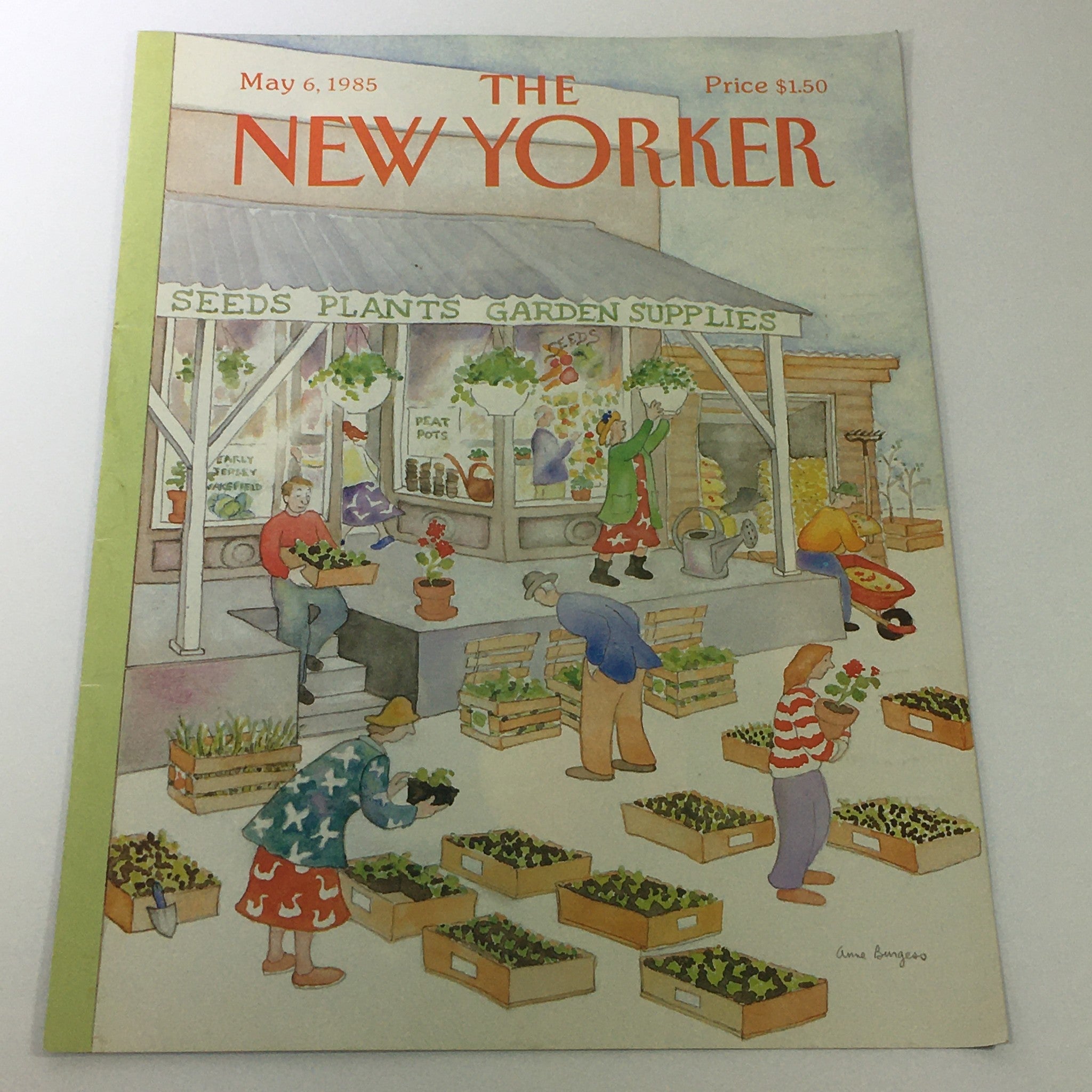 COVER ONLY - The New Yorker Magazine May 6 1985 - Anne Bungeso