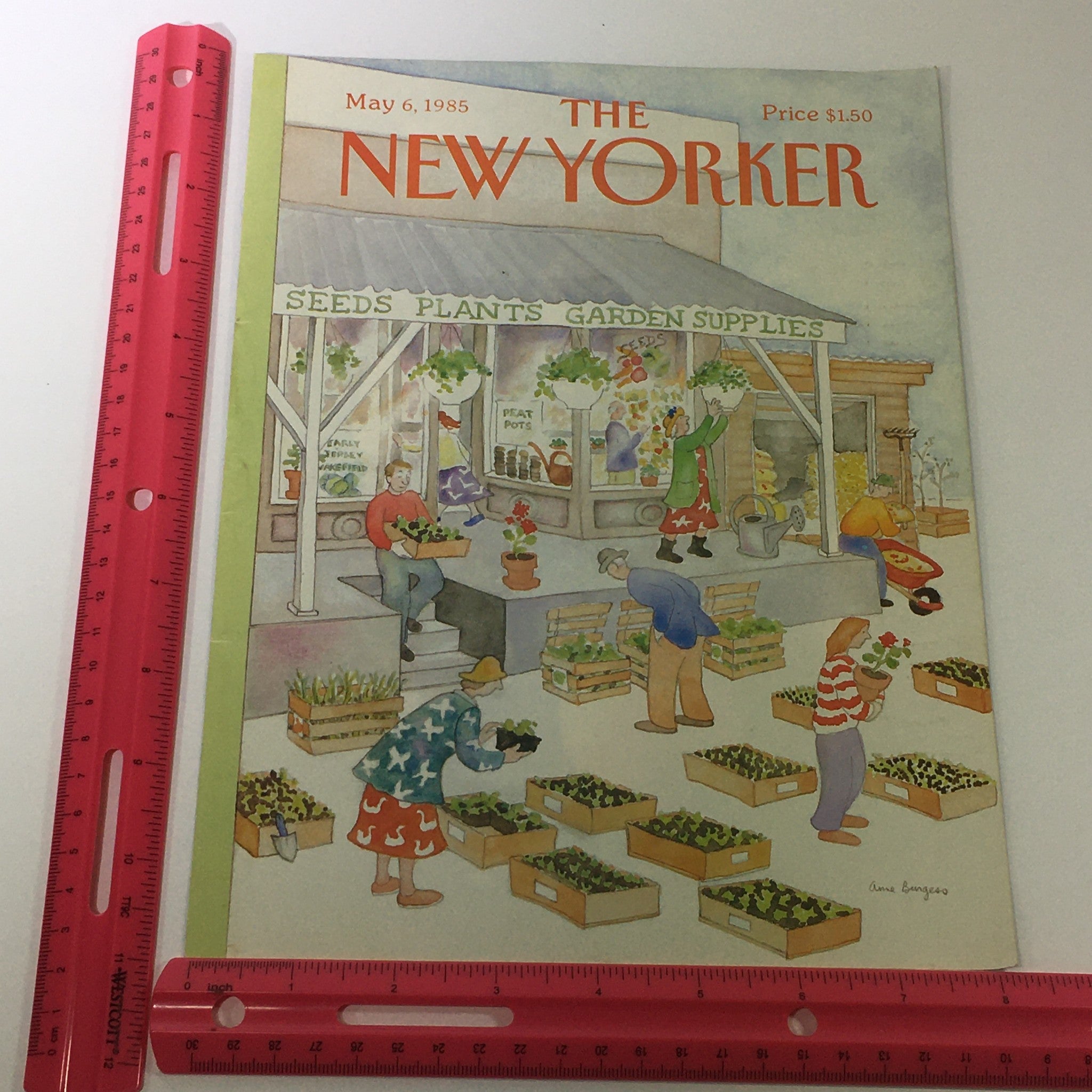 COVER ONLY - The New Yorker Magazine May 6 1985 - Anne Bungeso