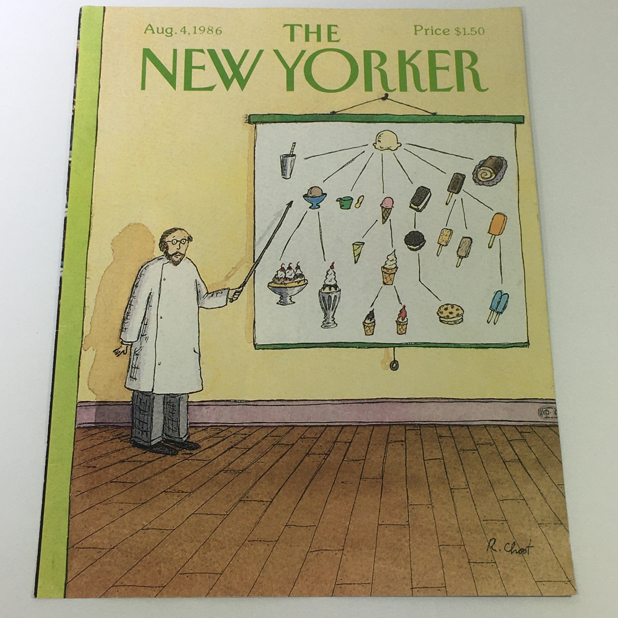 COVER ONLY - The New Yorker Magazine August 4 1986 - Roz Chast