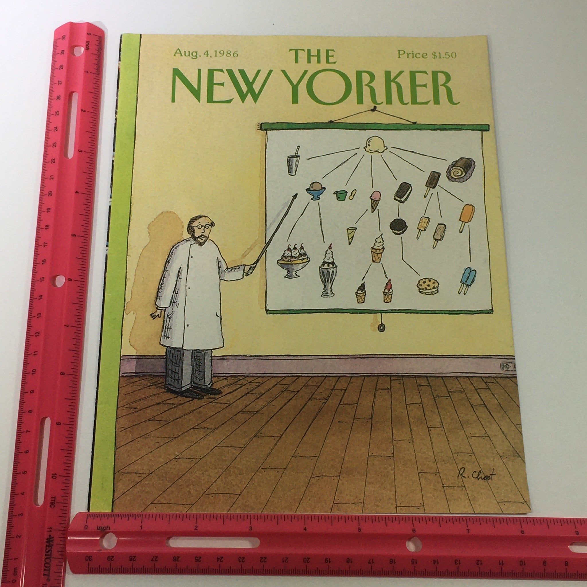 COVER ONLY - The New Yorker Magazine August 4 1986 - Roz Chast