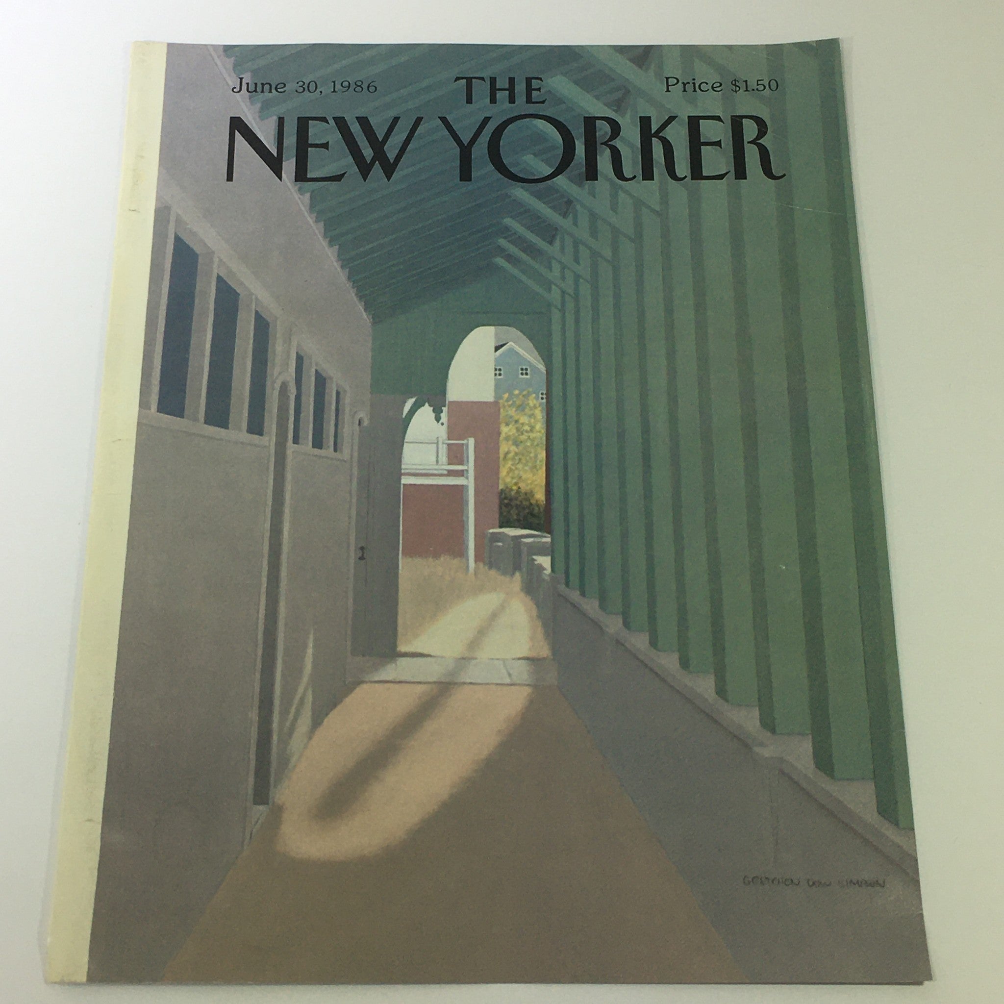 COVER ONLY - The New Yorker Magazine June 30 1986 - Gretchen Dow Simpson