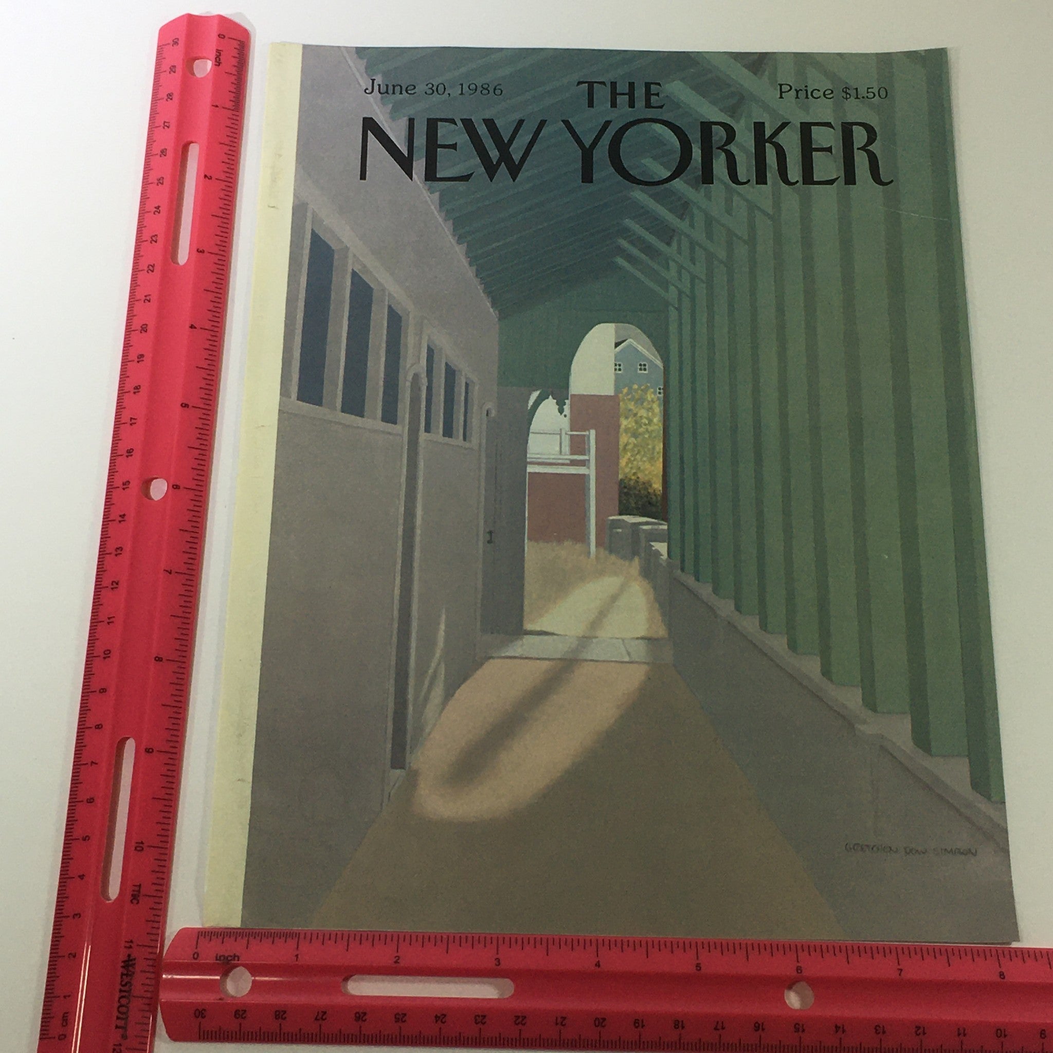 COVER ONLY - The New Yorker Magazine June 30 1986 - Gretchen Dow Simpson