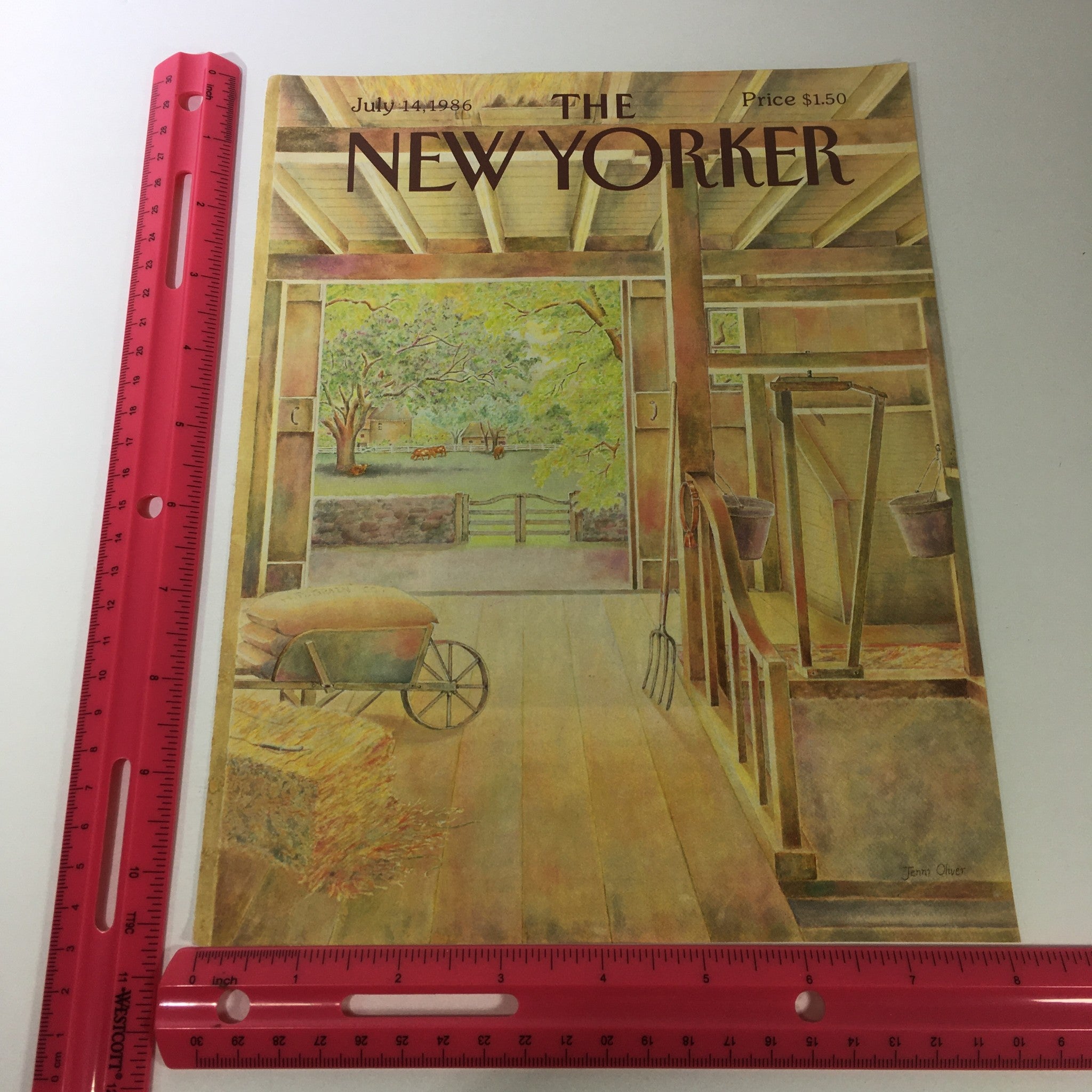 COVER ONLY - The New Yorker Magazine July 14 1986 - Jenni Oliver