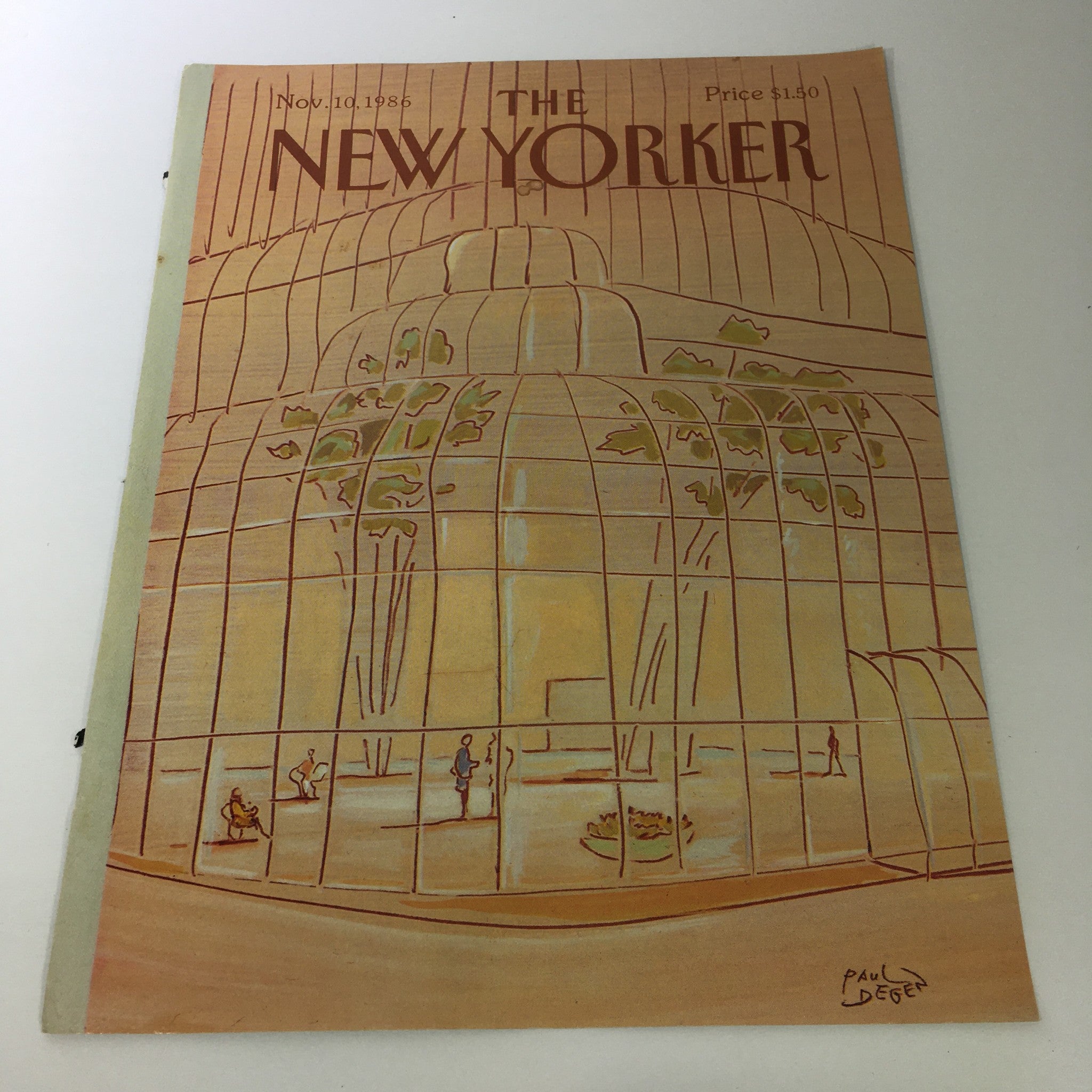 COVER ONLY - The New Yorker Magazine November 10 1986 - Paul Degen