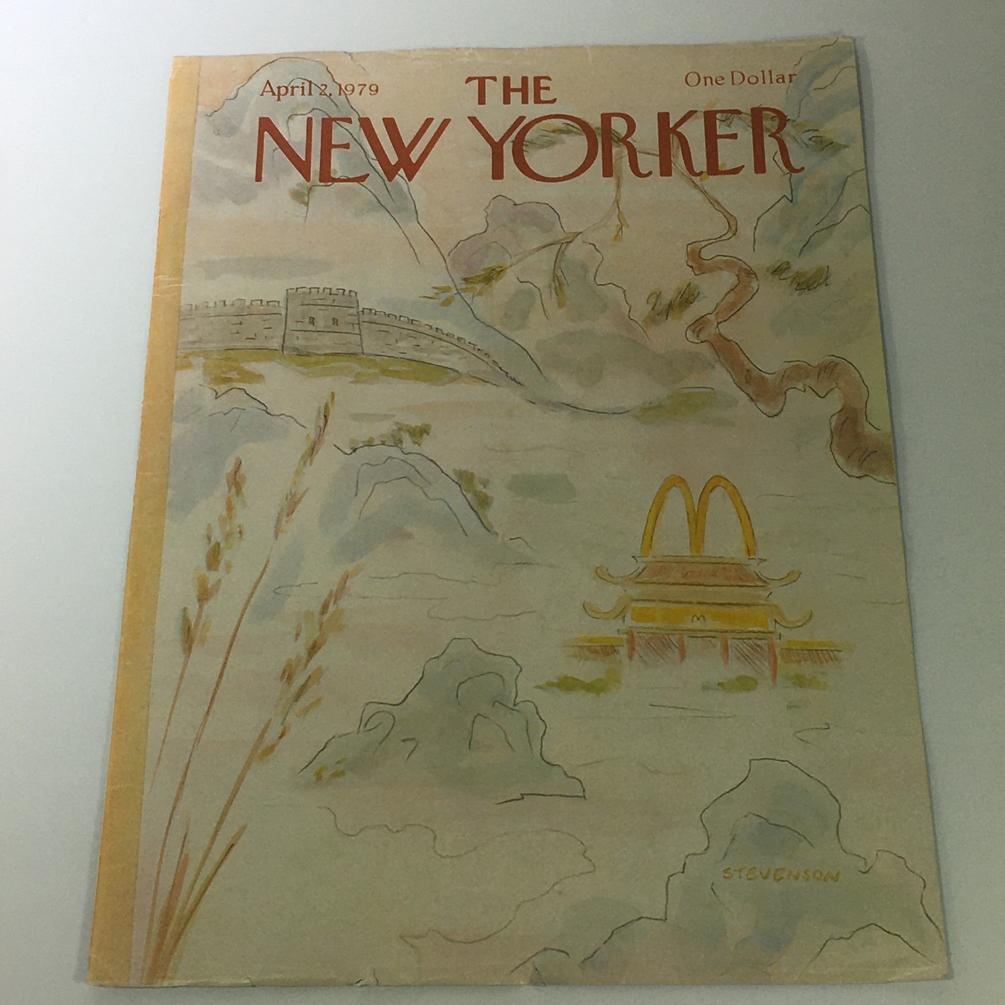 COVER ONLY - The New Yorker Magazine April 2 1979 - James Stevenson