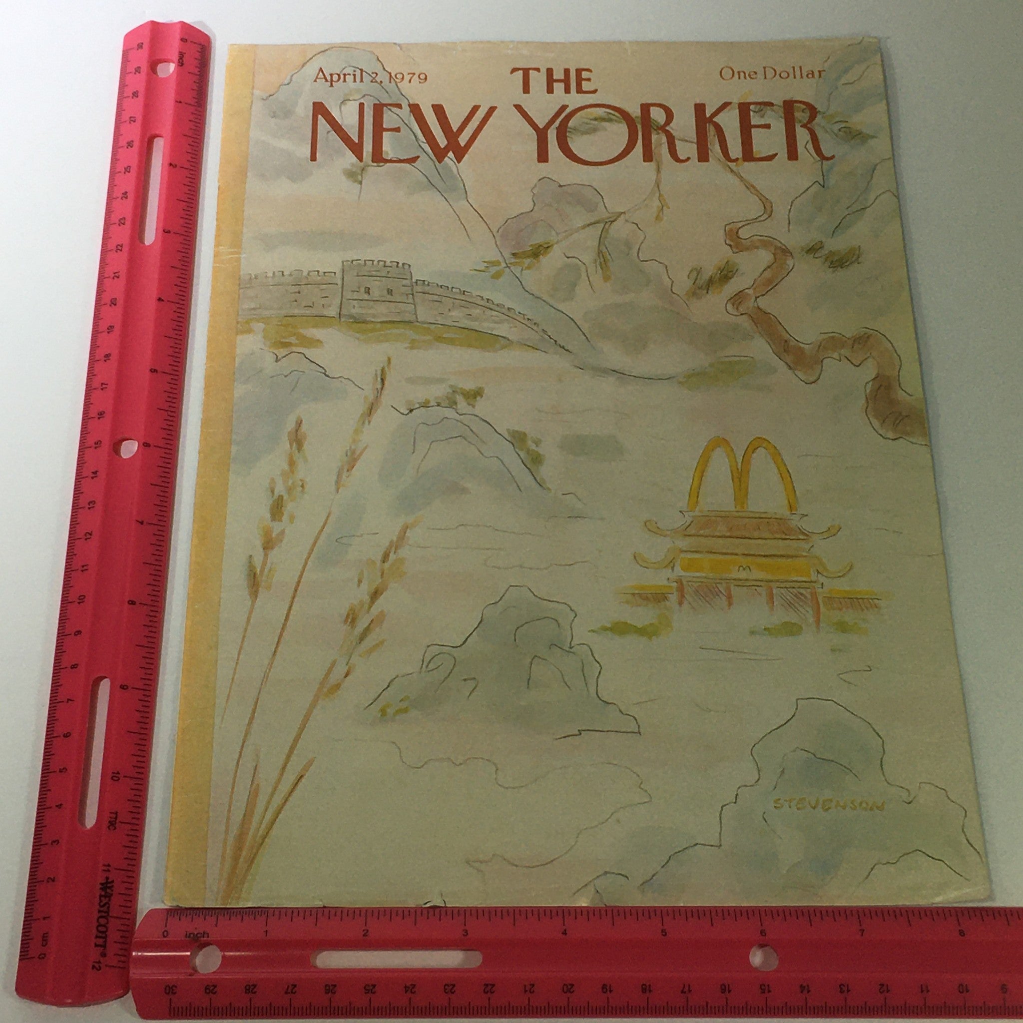 COVER ONLY - The New Yorker Magazine April 2 1979 - James Stevenson