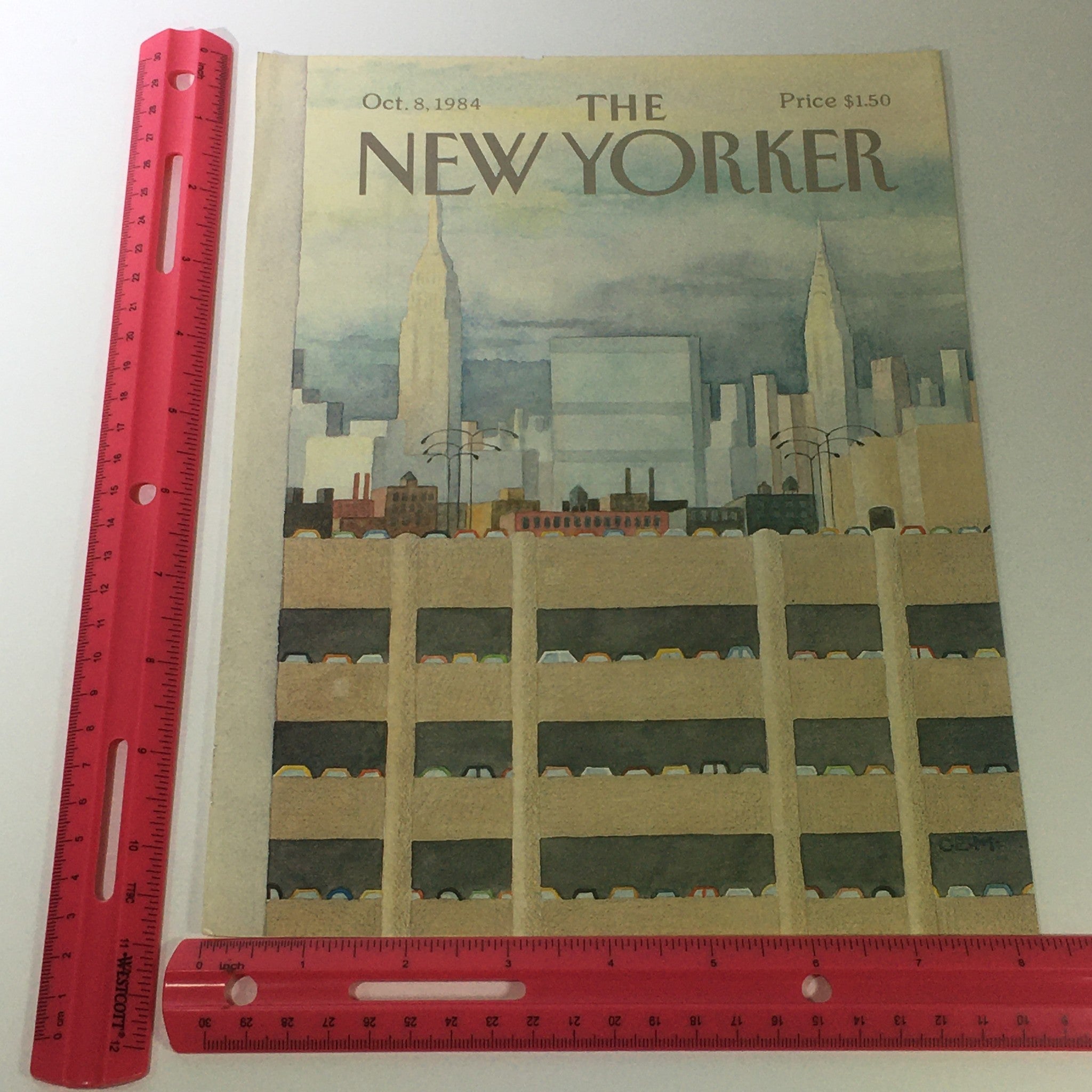 COVER ONLY - The New Yorker Magazine October 8 1984 - Charles E. Martin