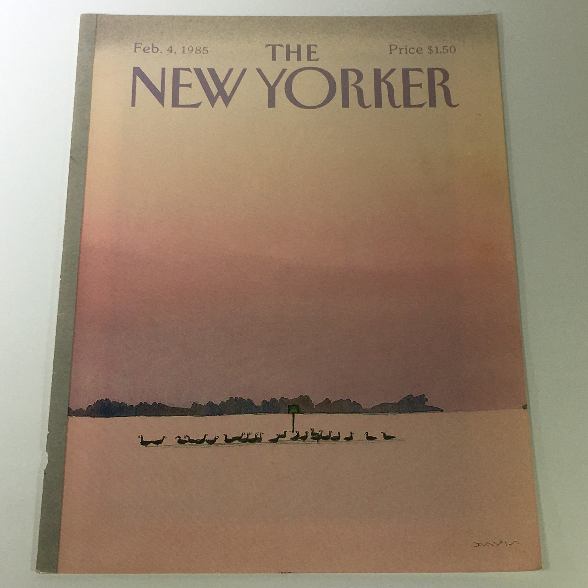 COVER ONLY - The New Yorker Magazine February 4 1985 - Susan Davis