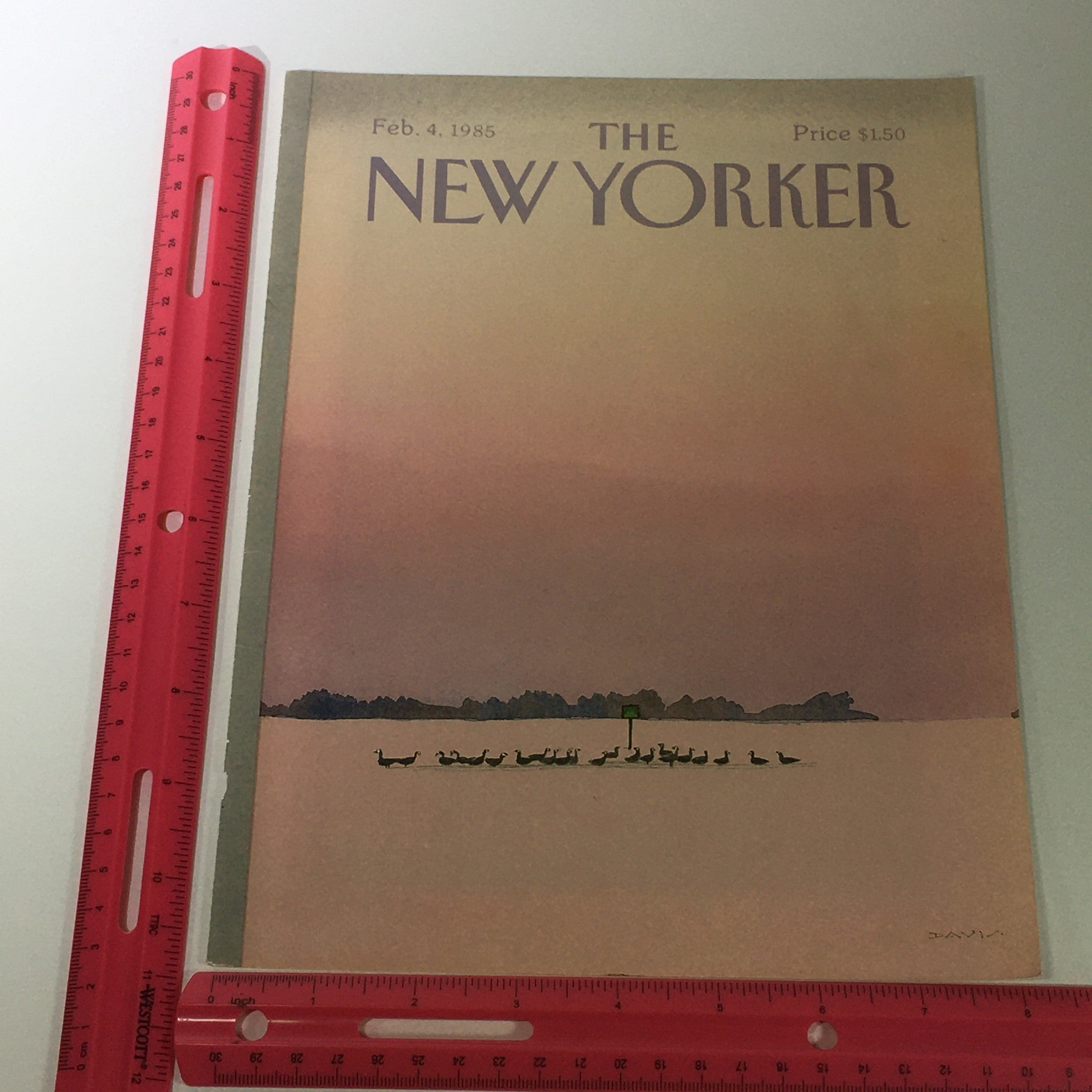 COVER ONLY - The New Yorker Magazine February 4 1985 - Susan Davis