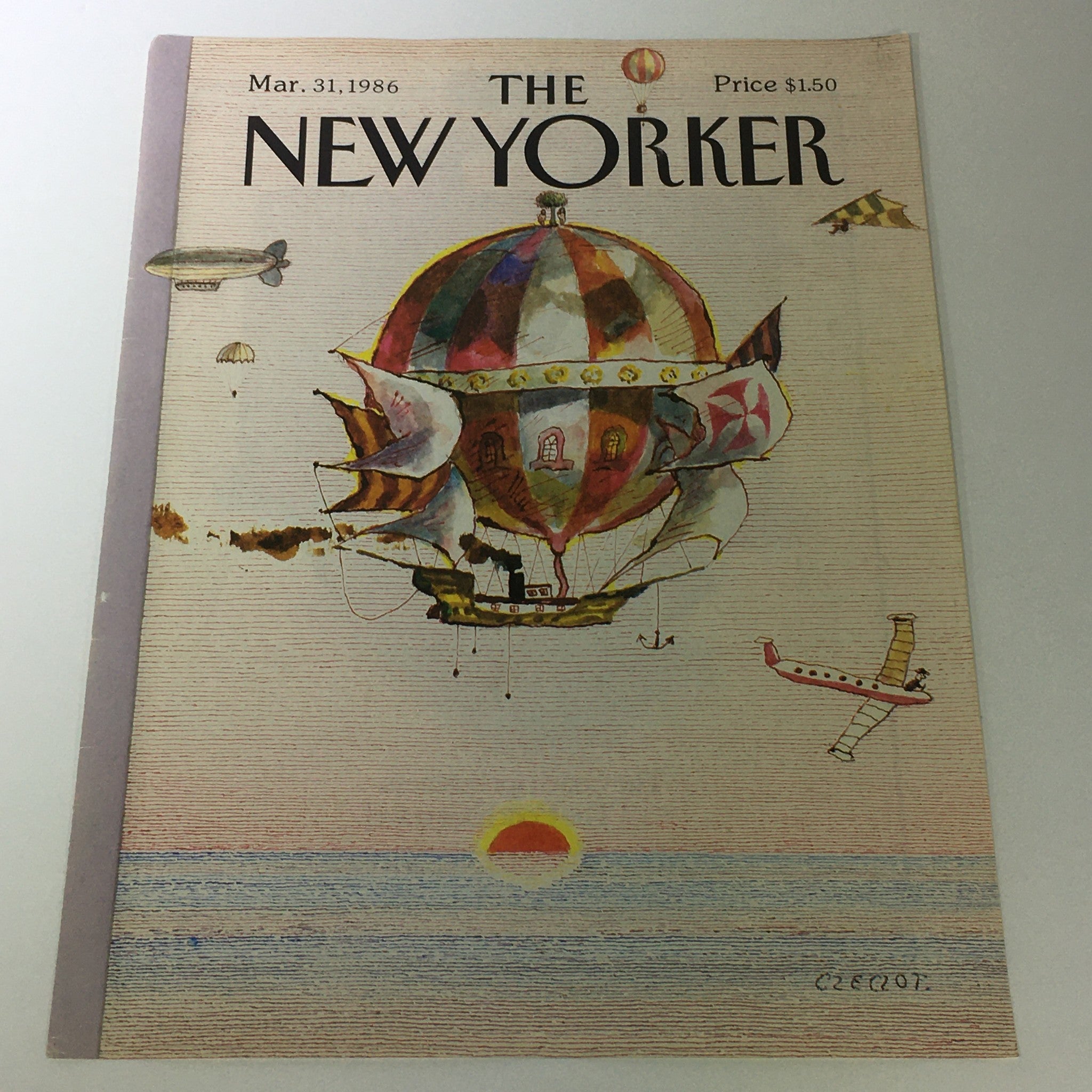 COVER ONLY - The New Yorker Magazine March 31 1986 - Andrej Czeczot