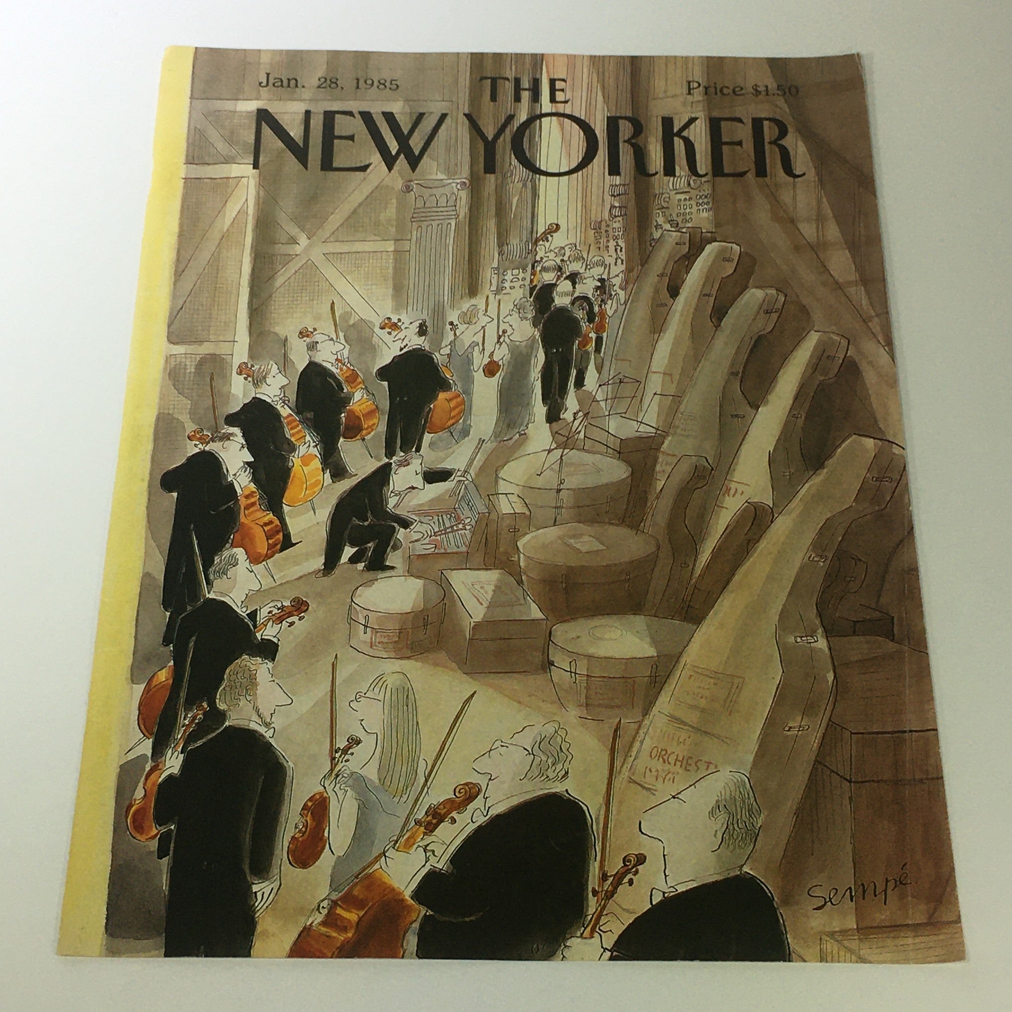 COVER ONLY - The New Yorker Magazine January 28 1985 - Jean-Jacques Sempe