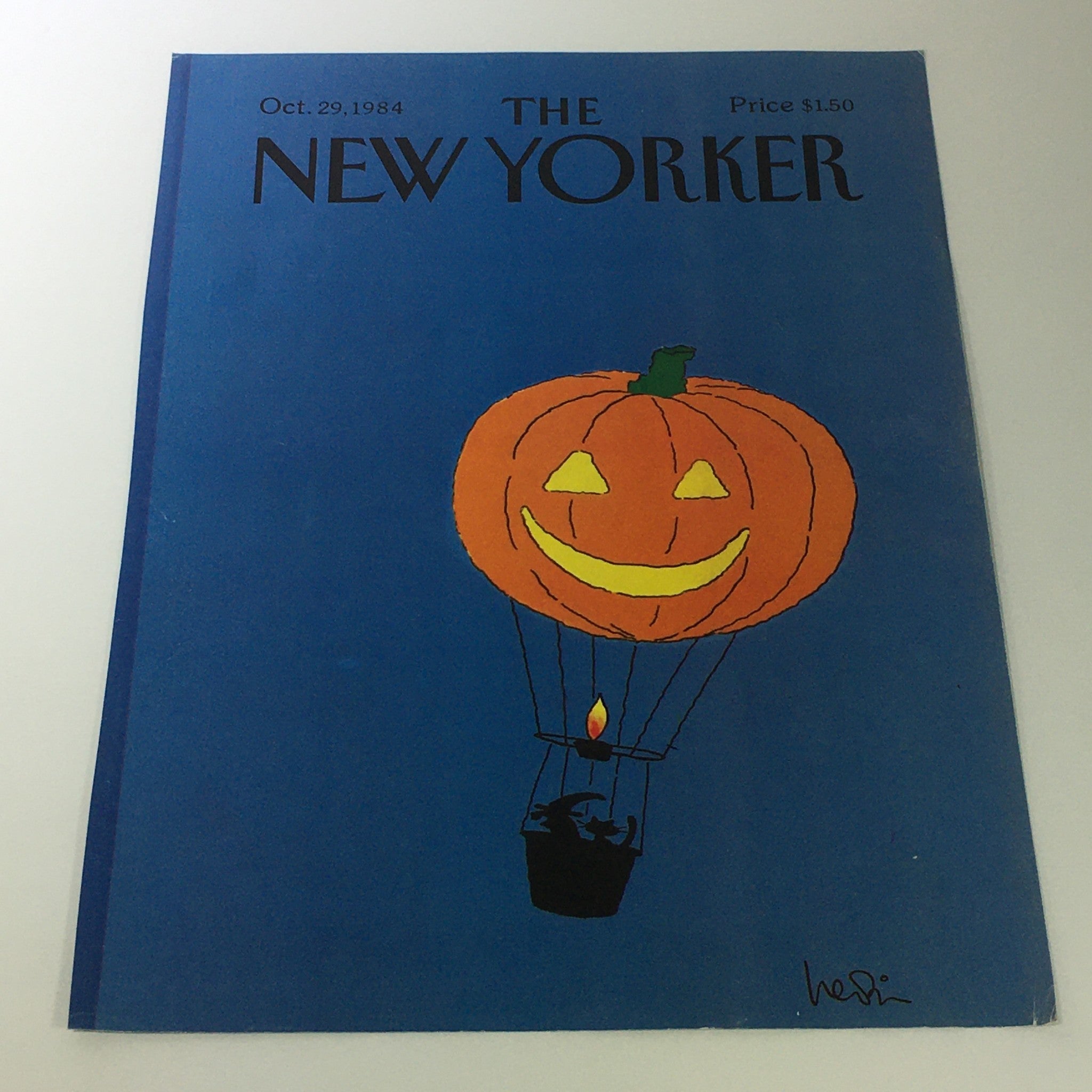 COVER ONLY - The New Yorker Magazine October 29 1984 - Heidi Goennel