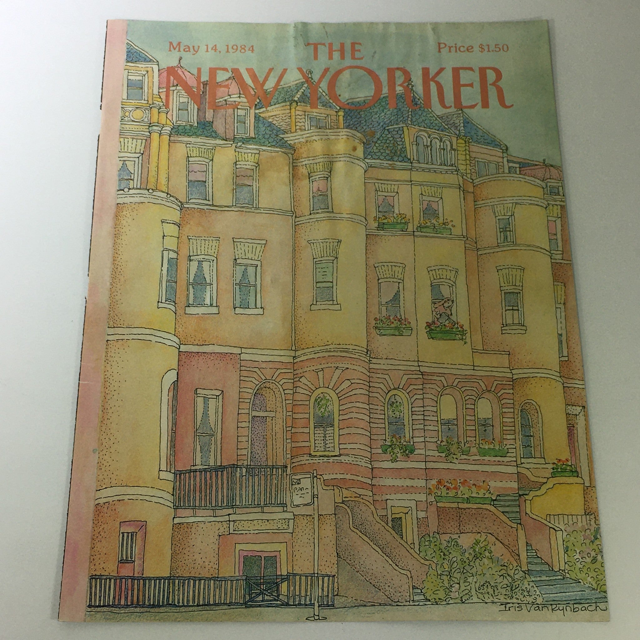 COVER ONLY - The New Yorker Magazine May 14 1984 - Iris Van Rynbach