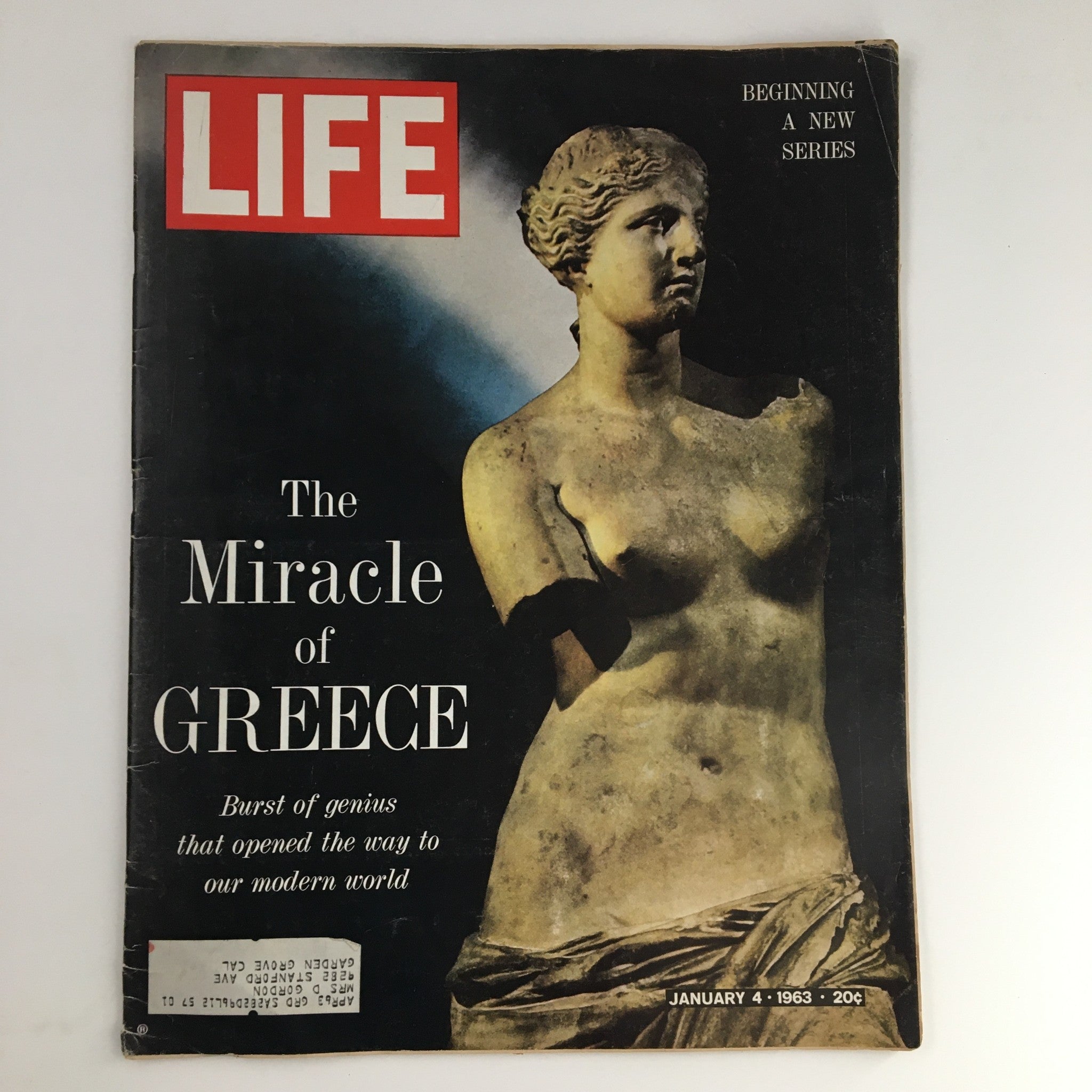 Life Magazine January 4 1963 The Miracle of Greece, A Burst of Genius
