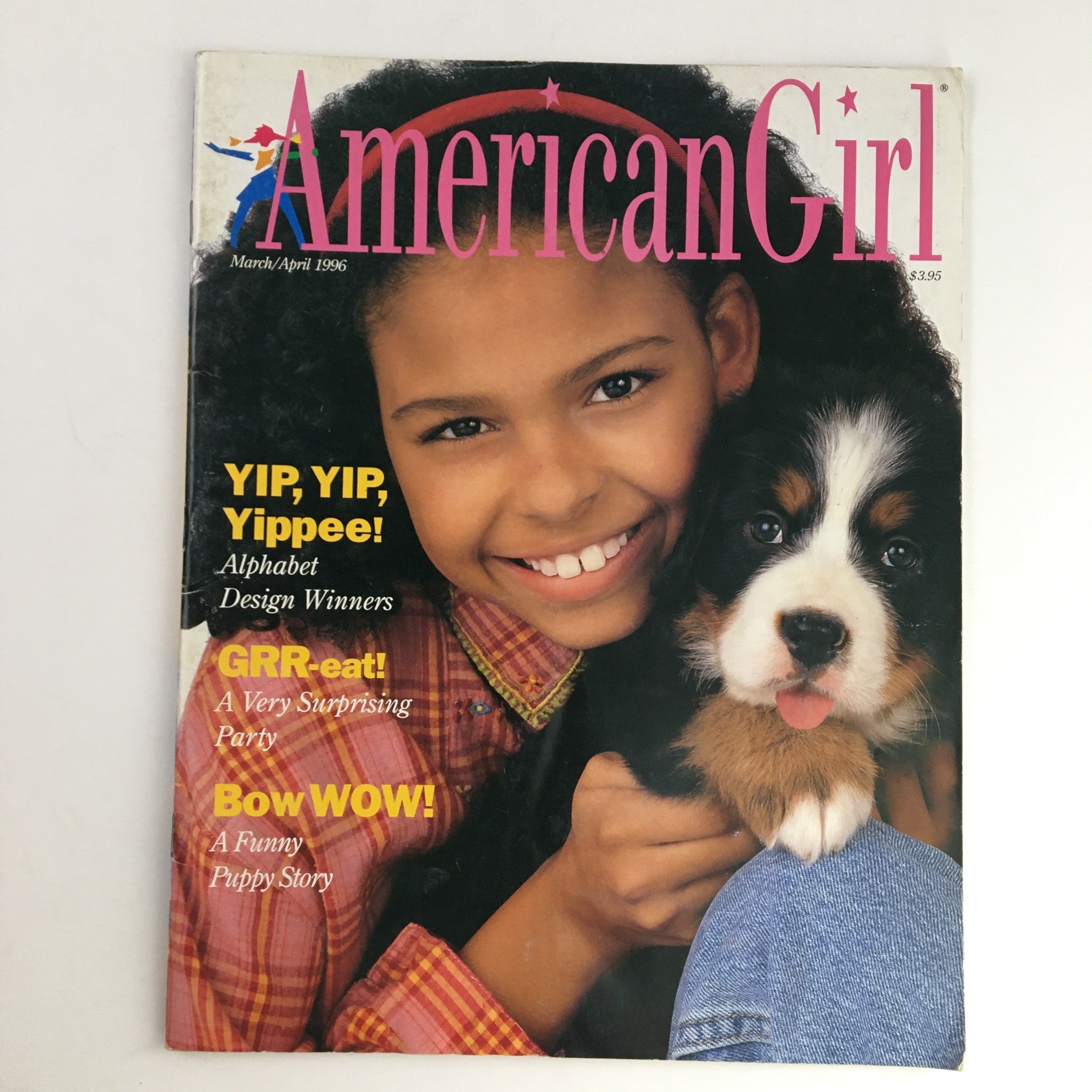 American Girl Magazine March 1996 Christy Nock, A Funny Puppy Story, w Cutouts