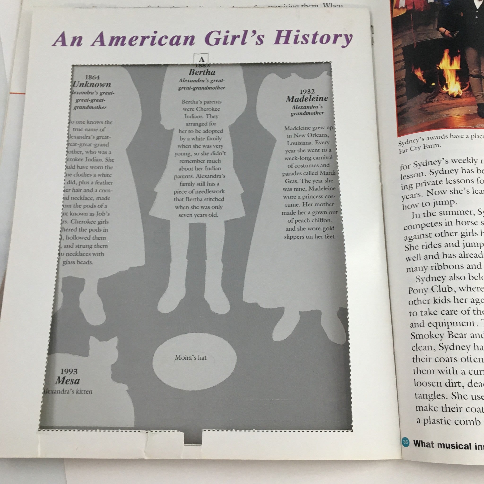 American Girl Magazine March 1993 Alexandra Forsythe, Animal Issue, w Cutouts