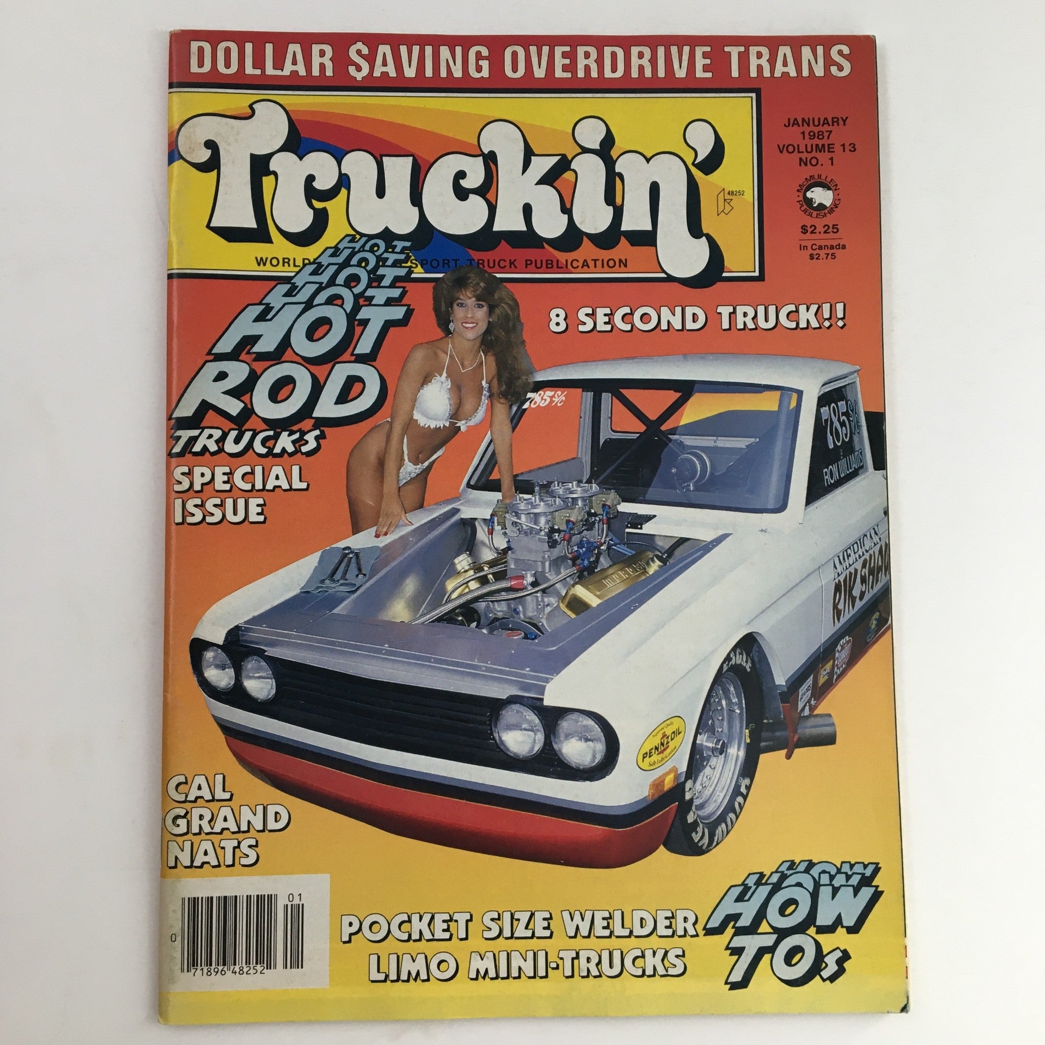 Truckin' Magazine January 1987 Cal Grand Nats & Pocket Size Welder, No Label