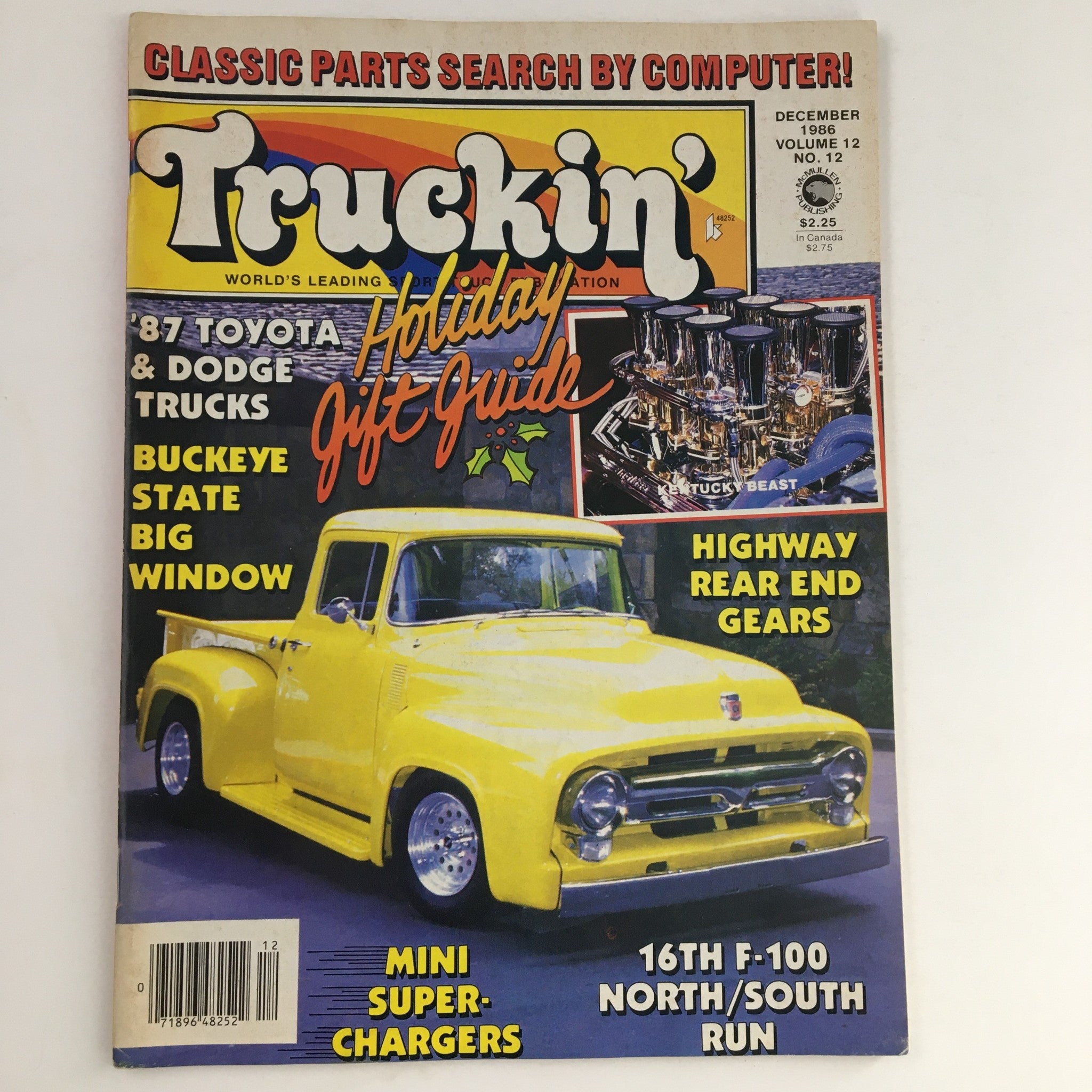 Truckin' Magazine December 1986 Buckeye State Big Window, No Label