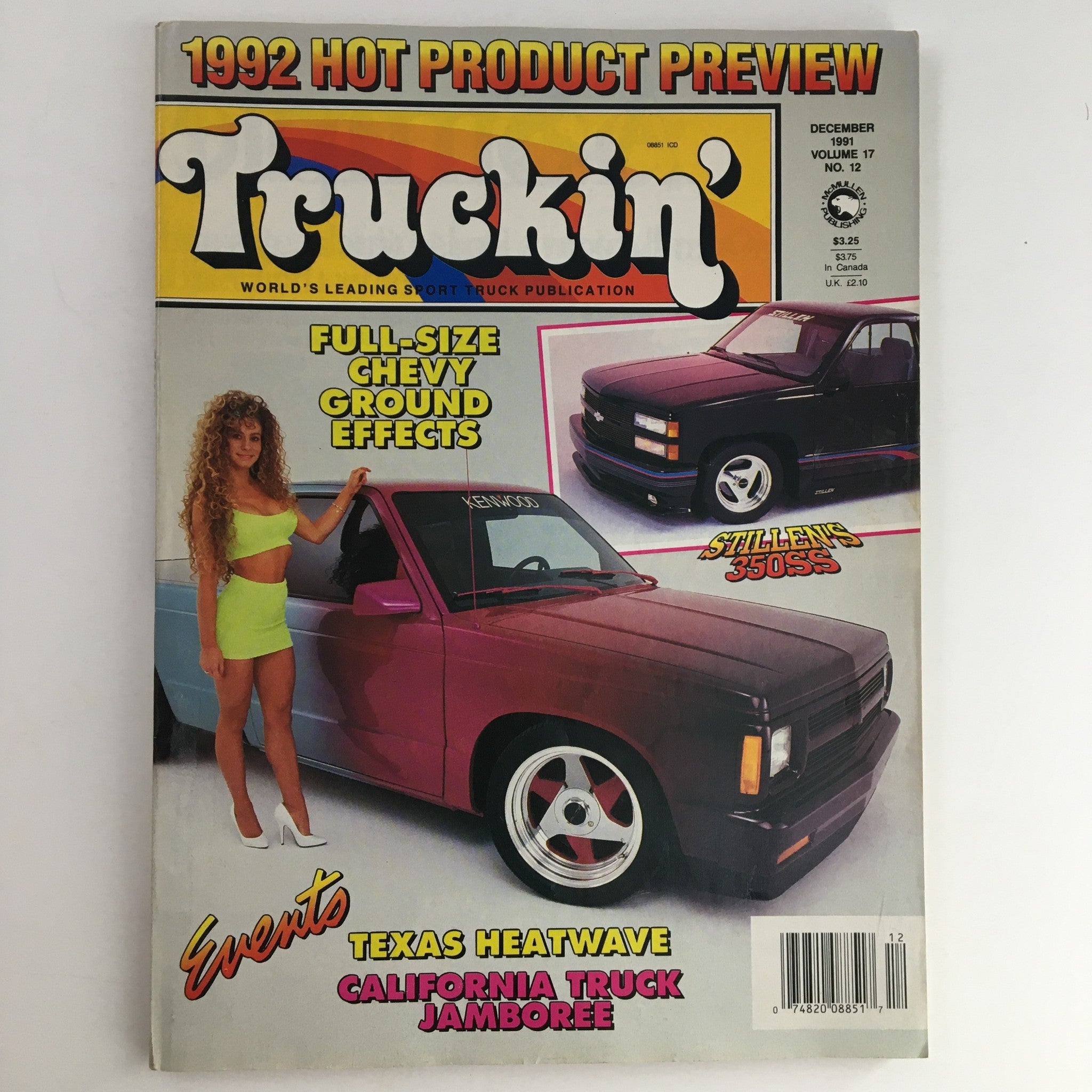 Truckin' Magazine December 1991 Full-Size Chevy Ground Effects, No Label