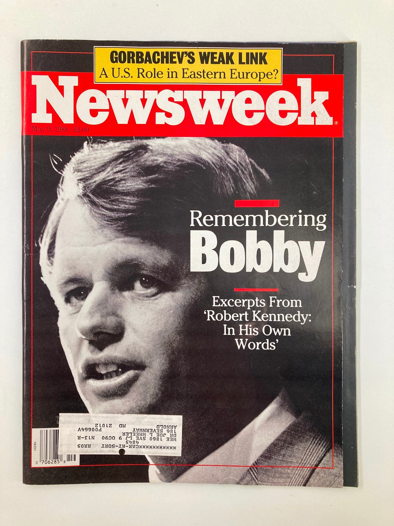 VTG Newsweek Magazine May 9 1988 Remembering Bobby Kennedy In His Own Words