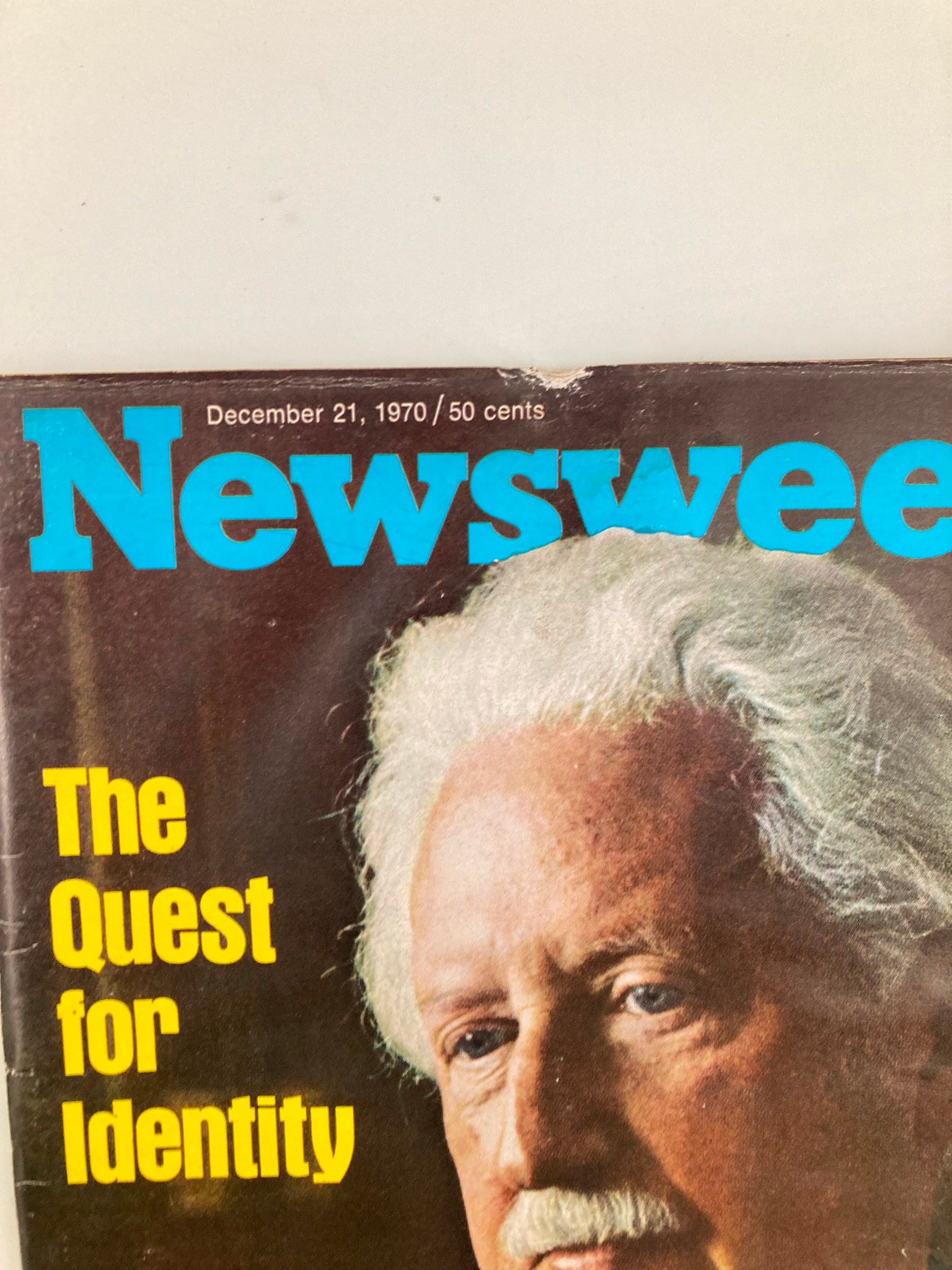 VTG Newsweek Magazine December 21 1970 Erik H. Erikson The Quest for Identity