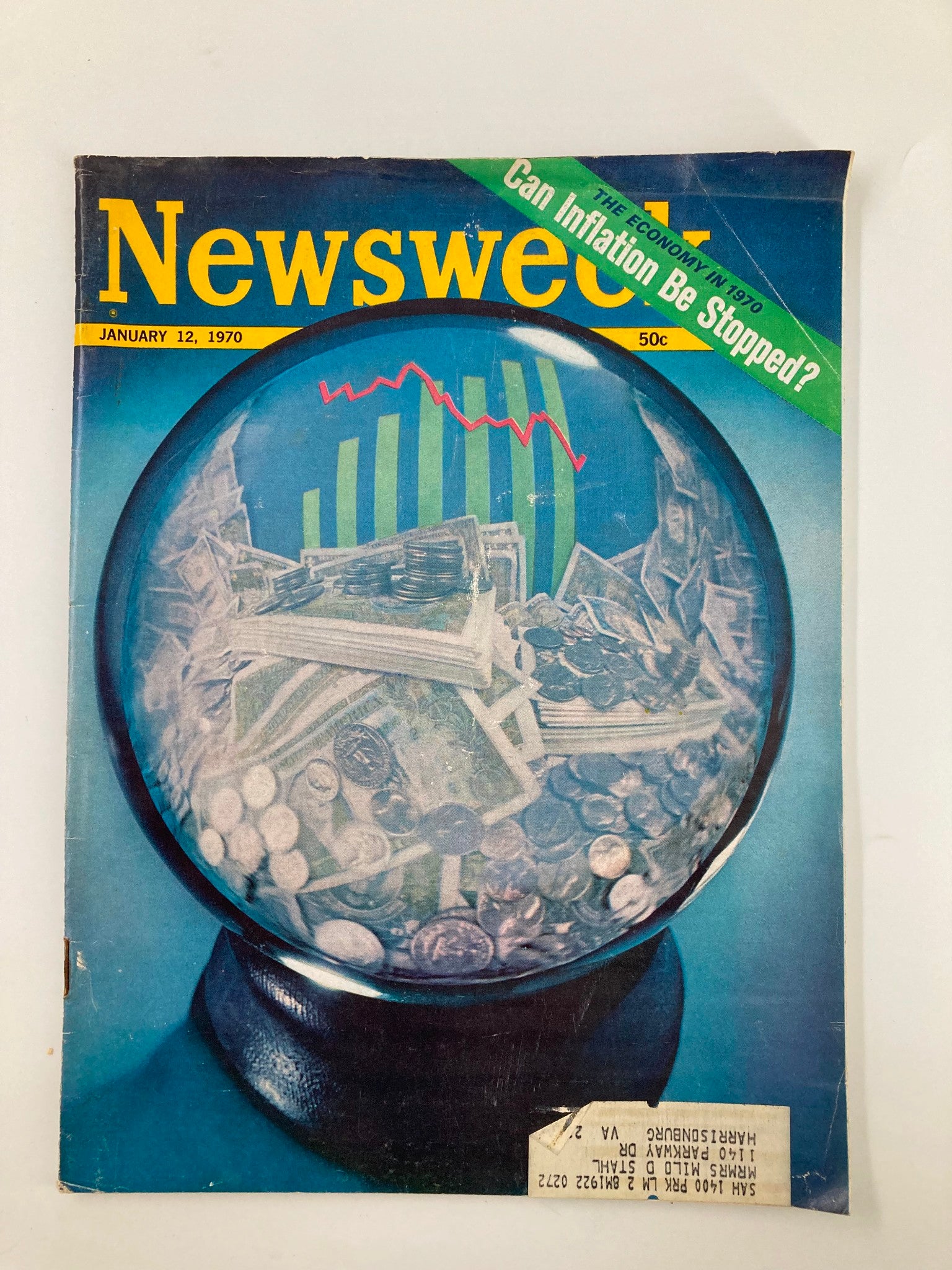 VTG Newsweek Magazine January 12 1970 The Economy, Can Inflation Be Stopped?