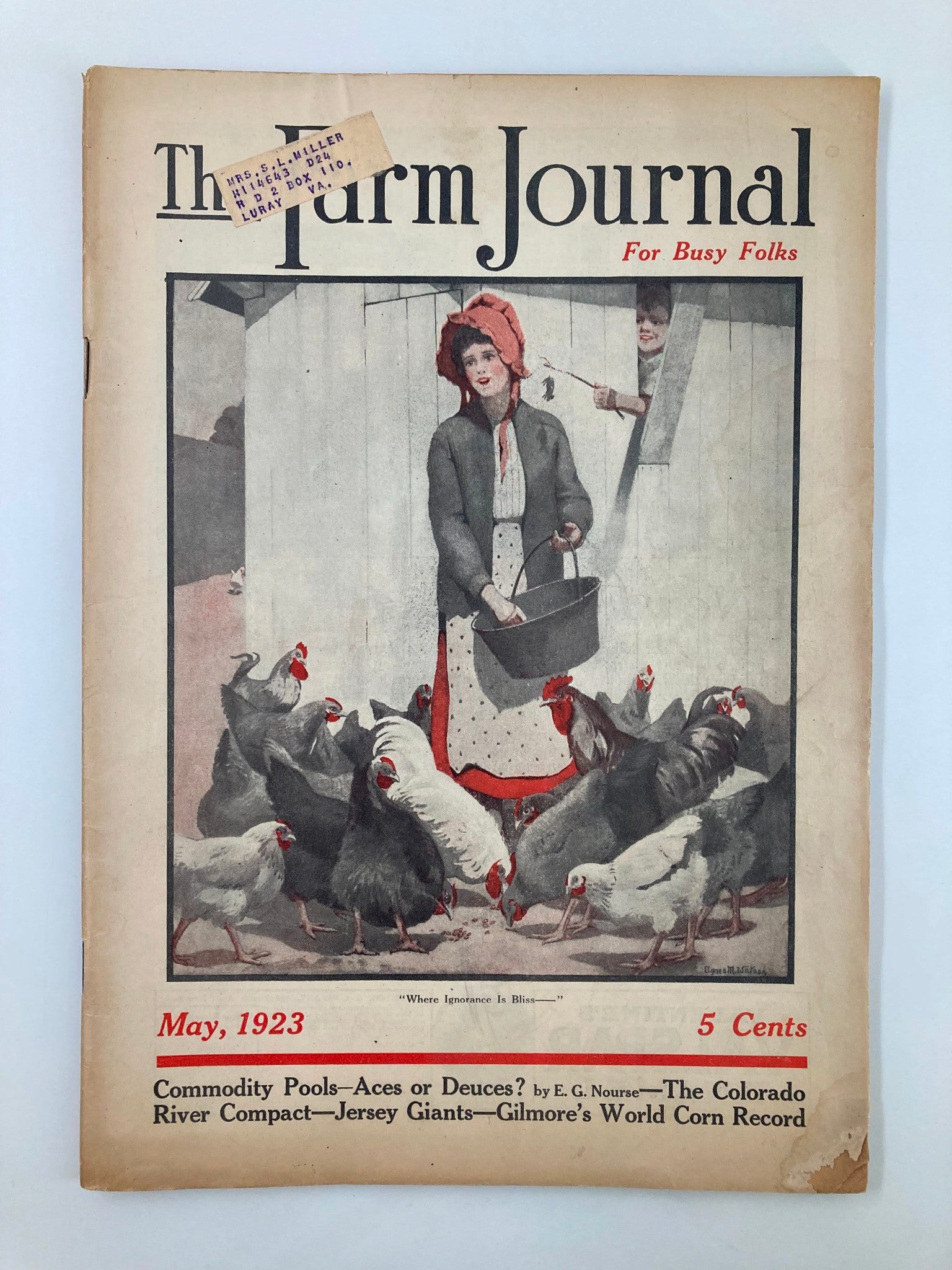 VTG The Farm Journal Magazine May 1923 Four Interesting F.J. Farmers